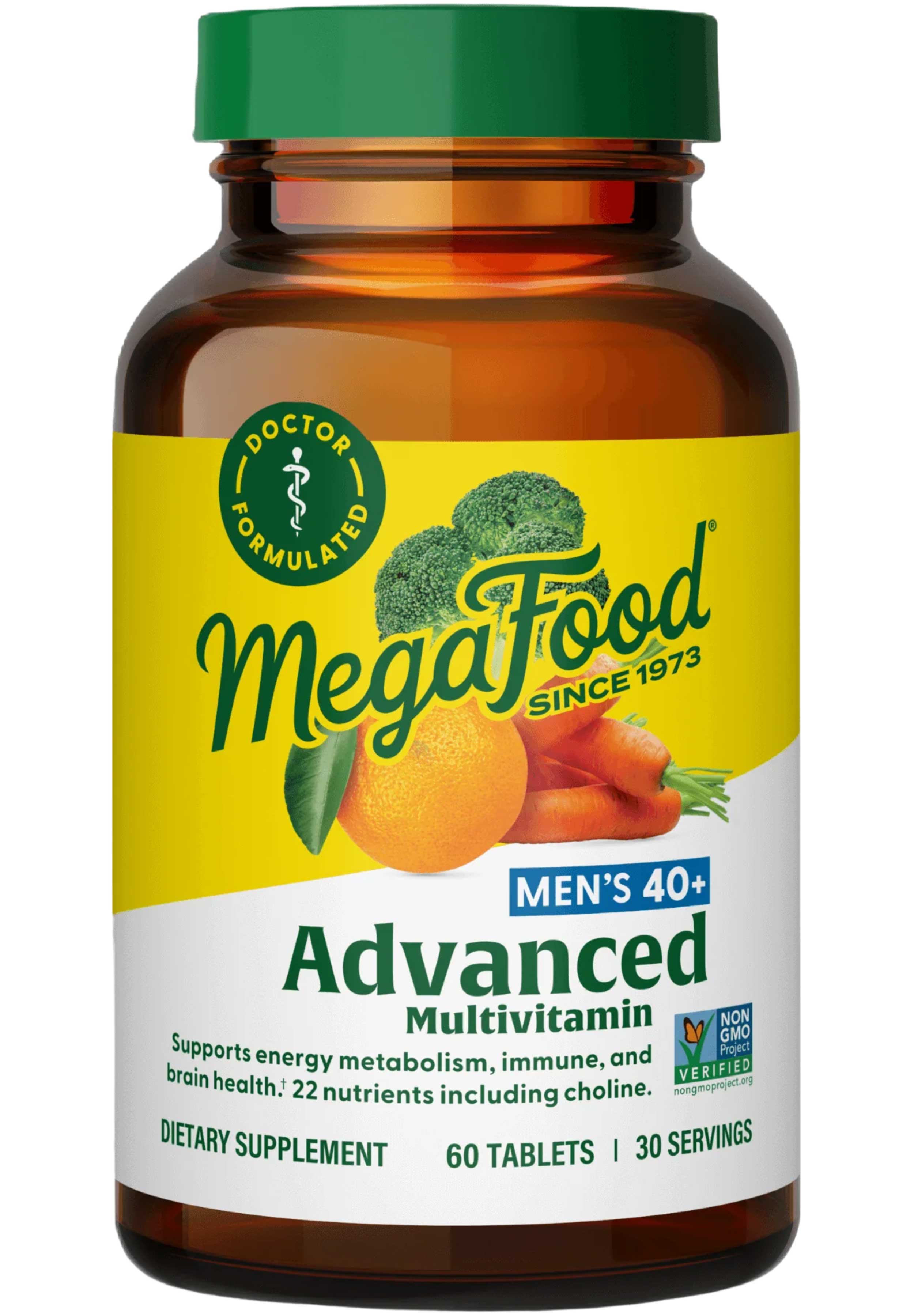MegaFood Men's 40+ Advanced Multivitamin (Formerly Multi For Men 40+)
