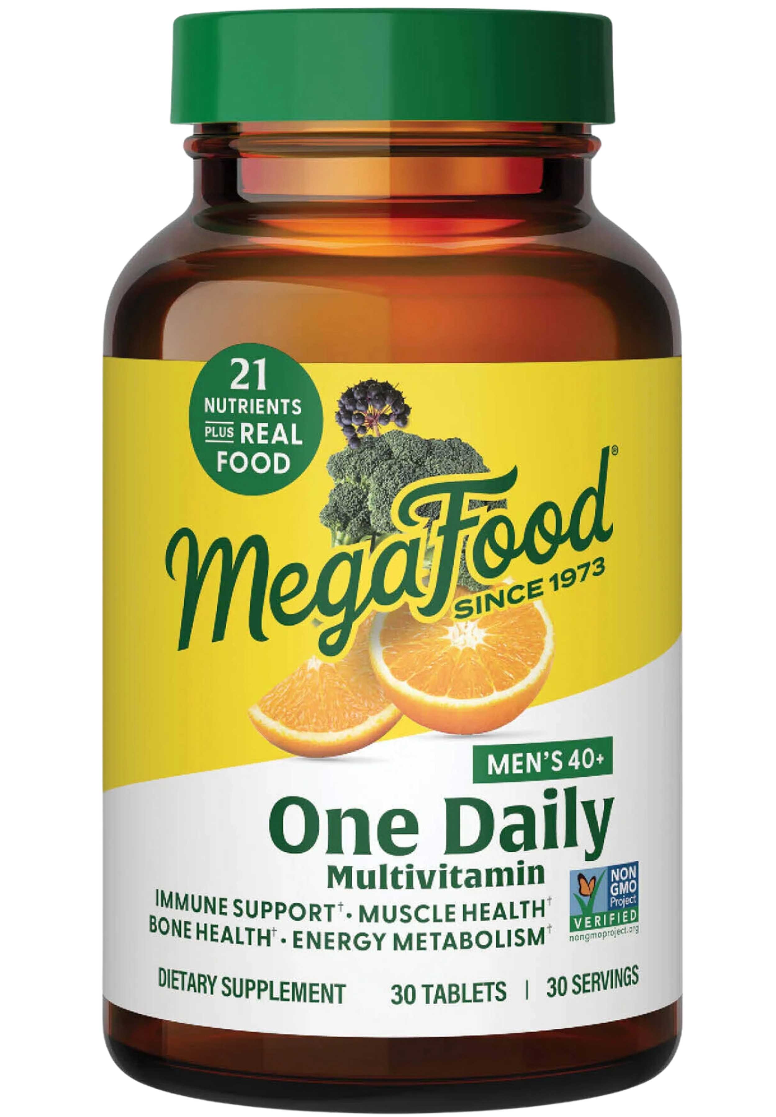 MegaFood Men's 40+ One Daily Multivitamin (Formerly Men Over 40 One Daily)