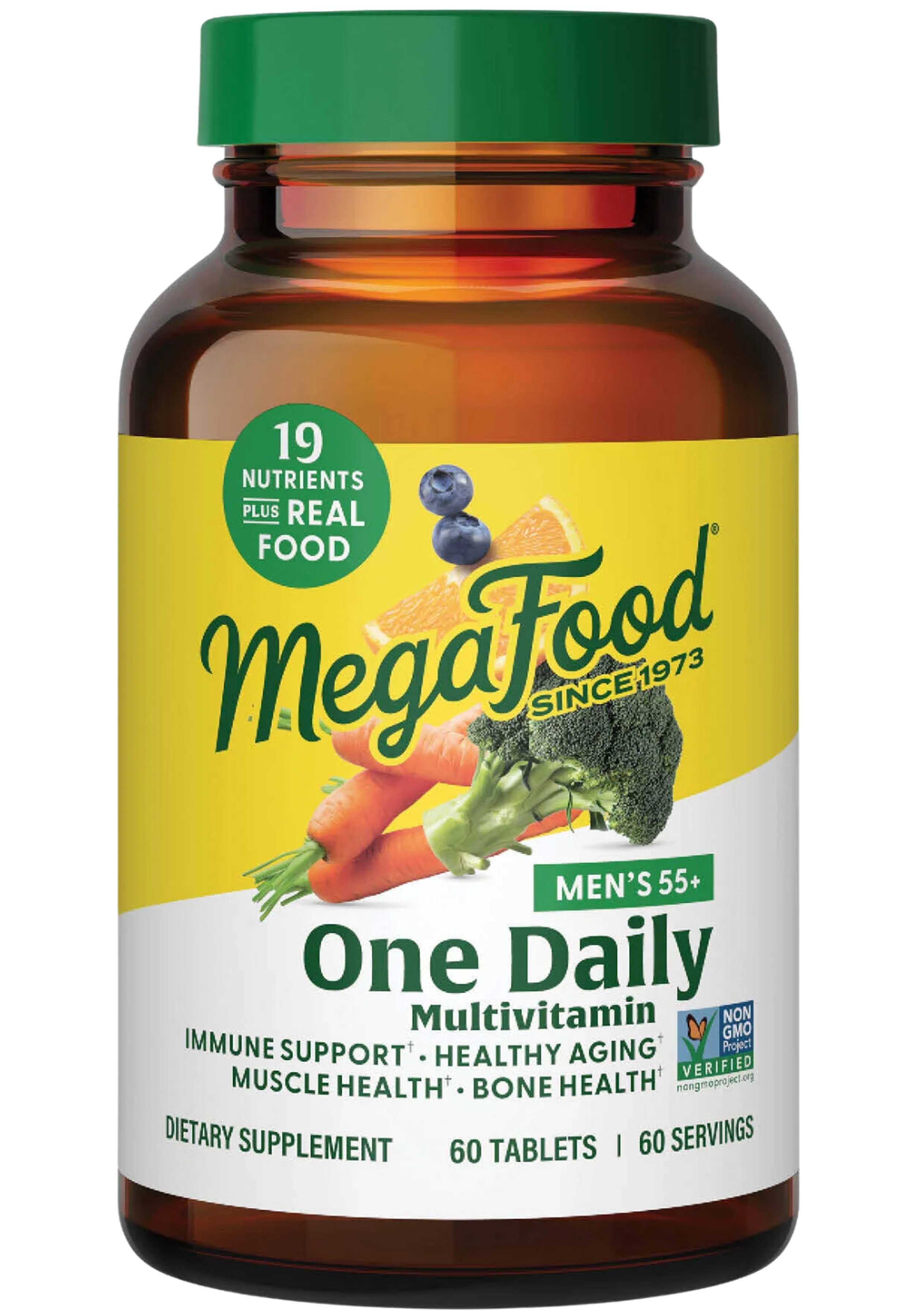 MegaFood Men's 55+ One Daily Multivitamin (Formerly Men Over 55 One Daily)