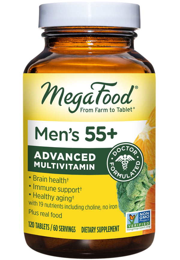 MegaFood Men's 55+ Advanced Multivitamin (Formerly Multi For Men 55+)