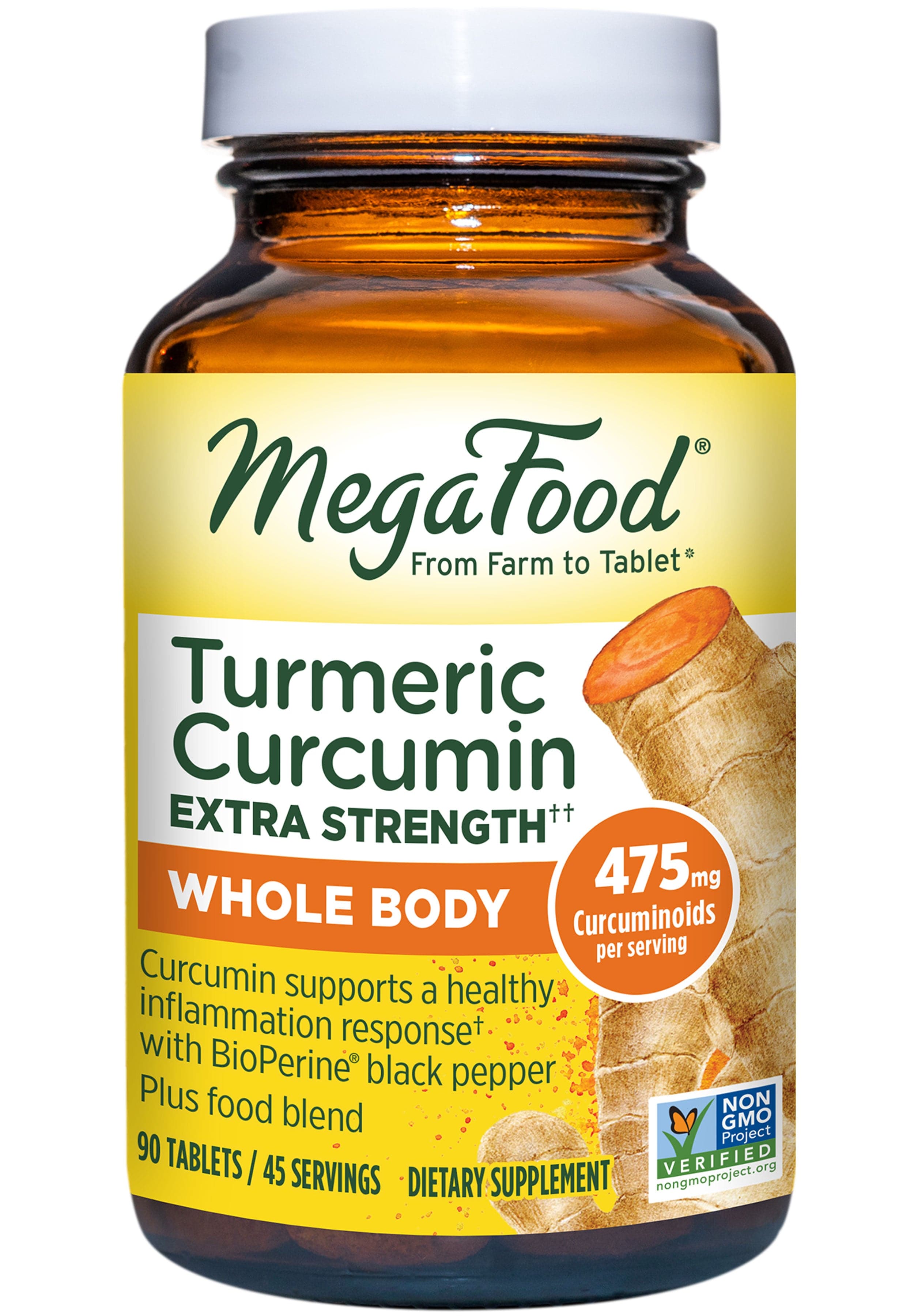 MegaFood Turmeric Curcumin Extra Strength - Whole Body