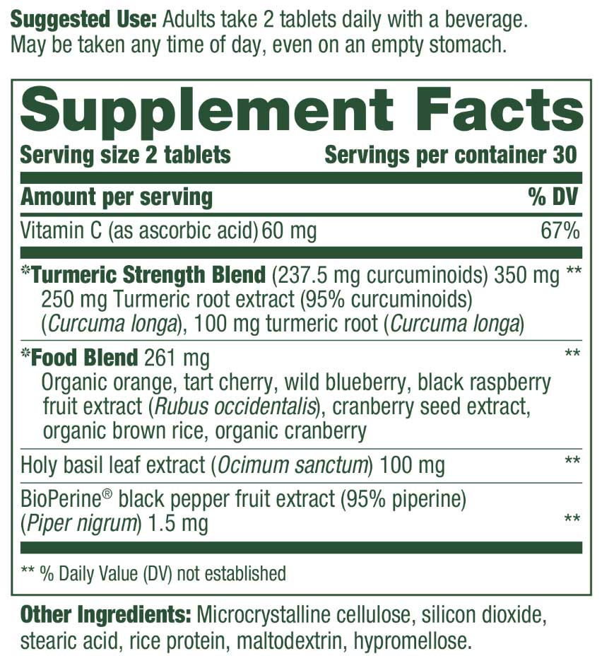 MegaFood Turmeric Curcumin Minis - Whole Body Ingredients