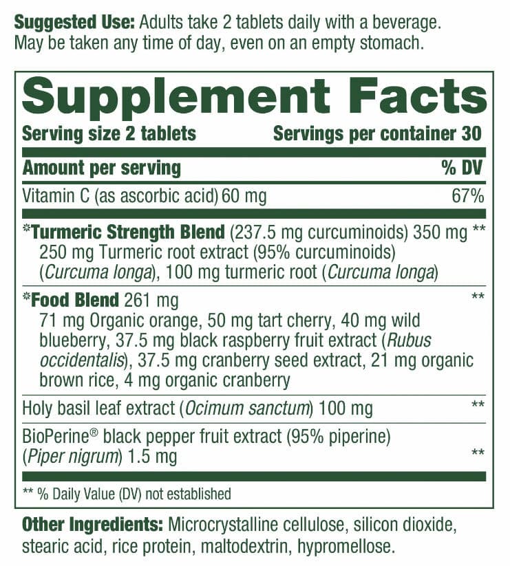 MegaFood Turmeric Curcumin Minis - Whole Body Ingredients