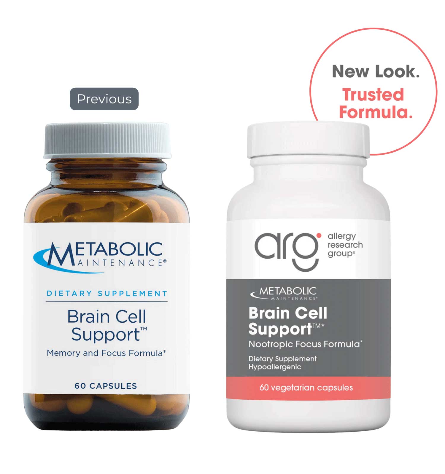 Allergy Research Group Brain Cell Support (Formerly Metabolic Maintenance) New Look
