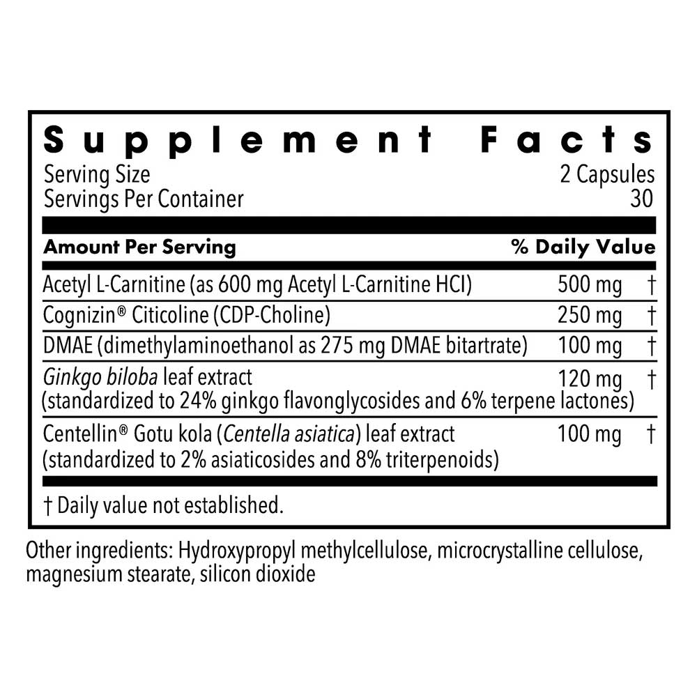 Allergy Research Group Brain Cell Support (Formerly Metabolic Maintenance) Ingredients