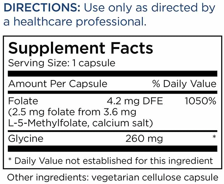 Metabolic Maintenance L-Methylfolate Ingredients