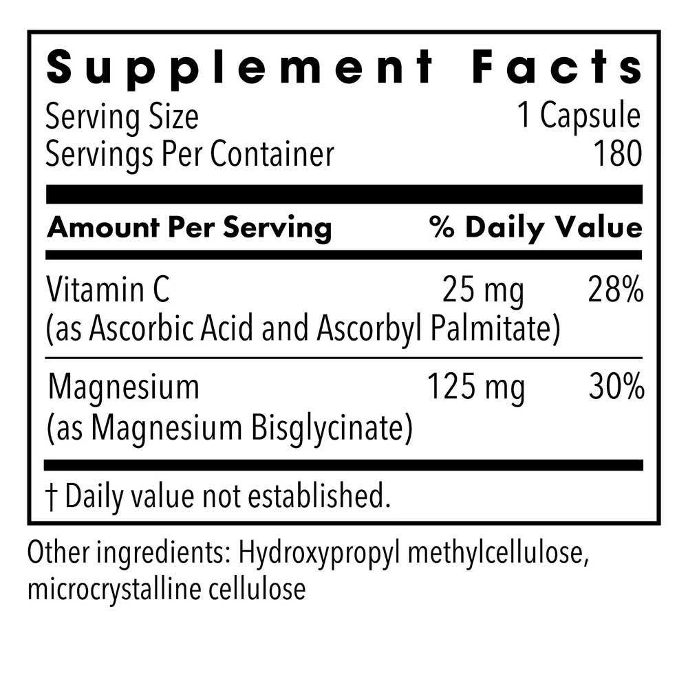 Allergy Research Group Magnesium Glycinate (Formerly Metabolic Maintenance) Ingredients