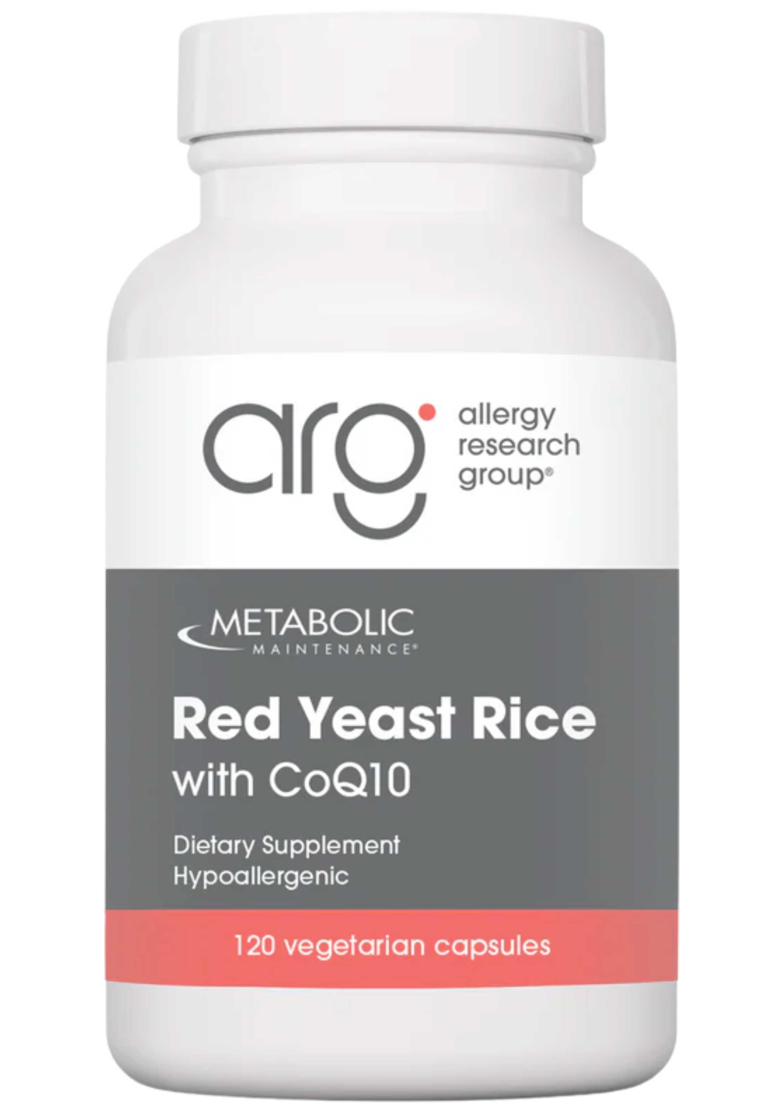 Allergy Research Group Red Yeast Rice with CoQ10 (Formerly Metabolic Maintenance)