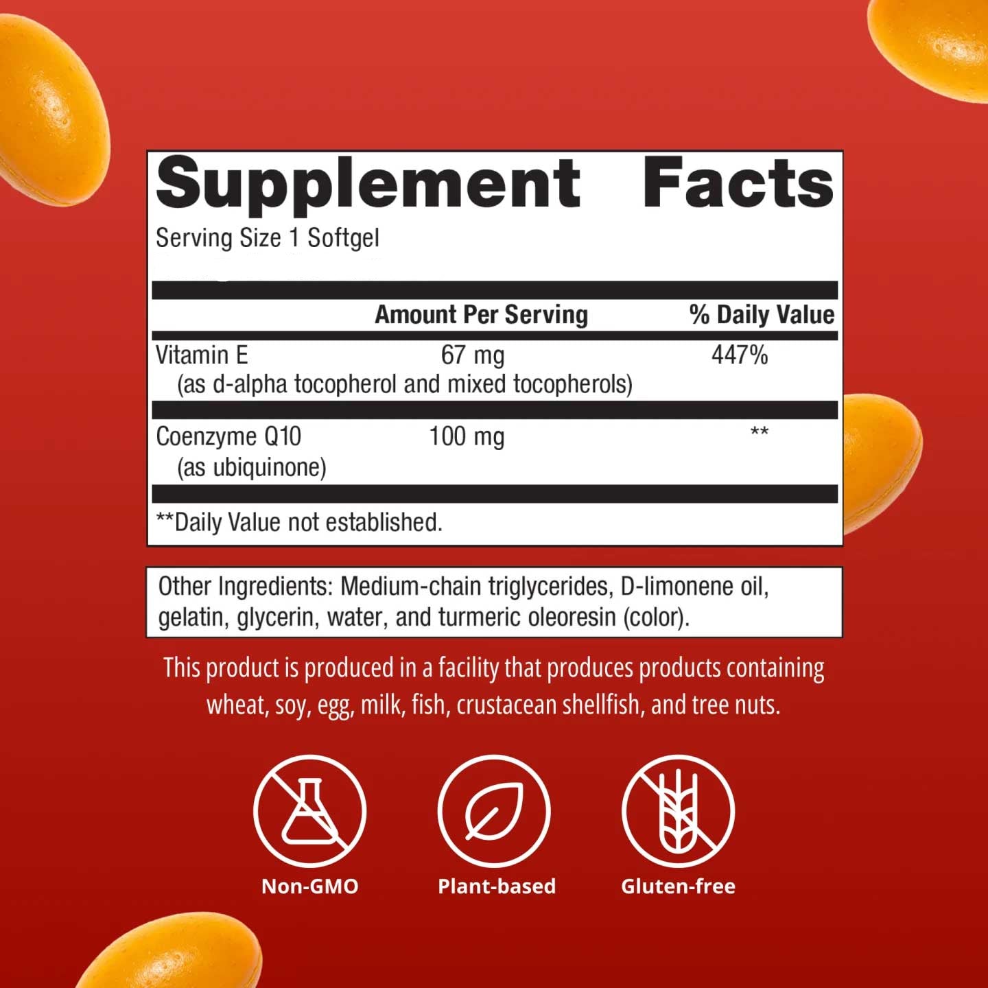 Metagenics CoQ10 ST 100 mg Ingredients