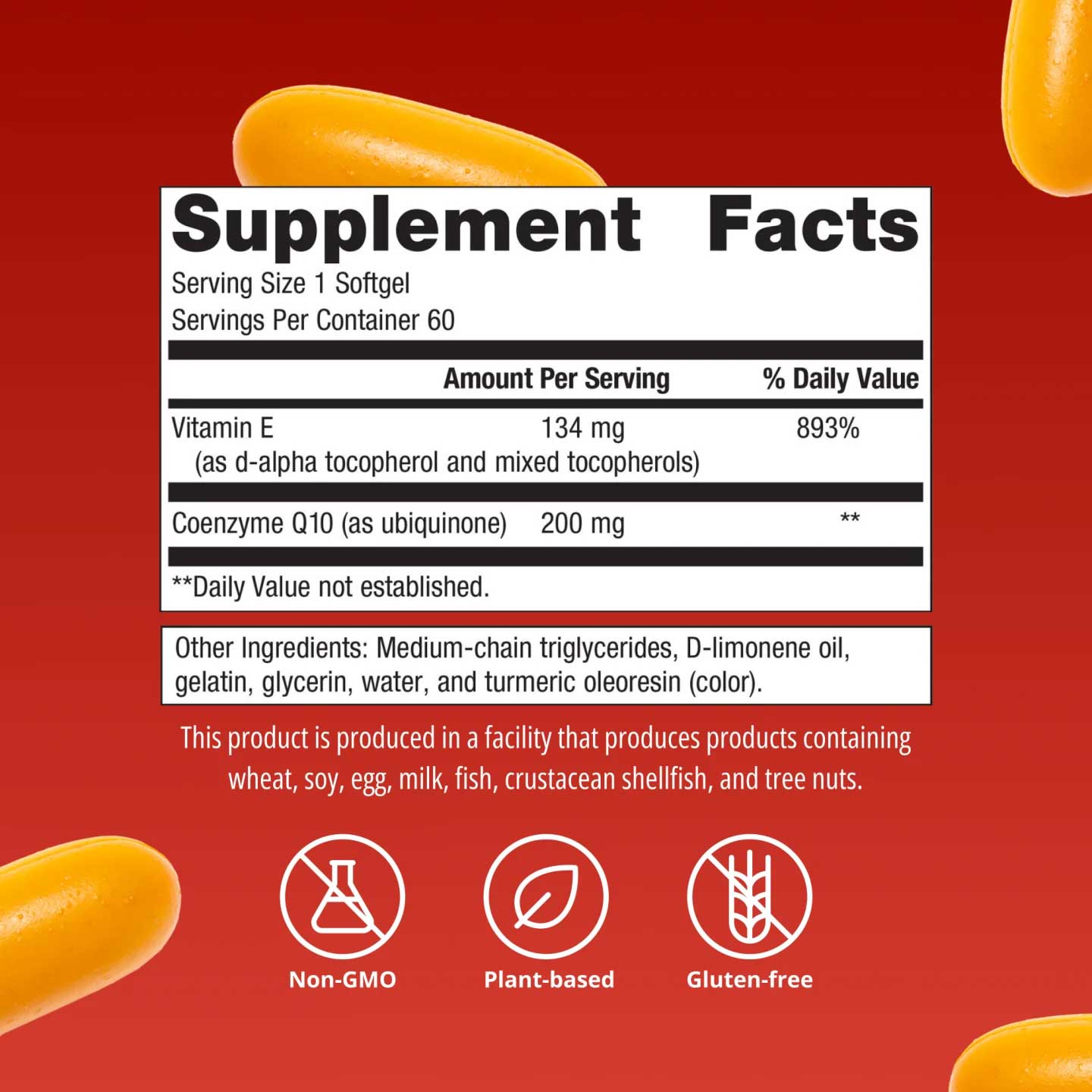 Metagenics CoQ10 ST 200 mg Ingredients