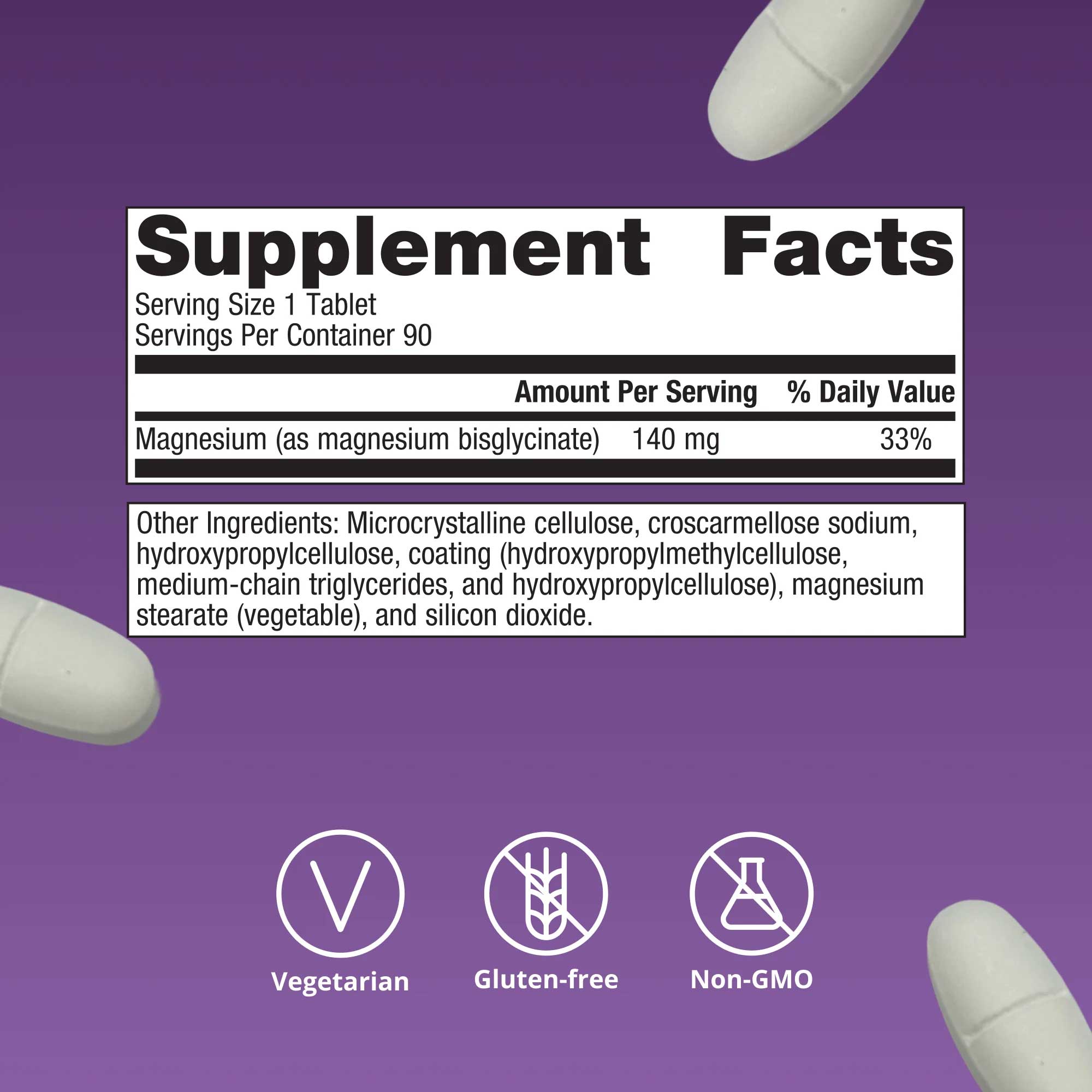 Metagenics Magnesium Glycinate Extra Strength Ingredients