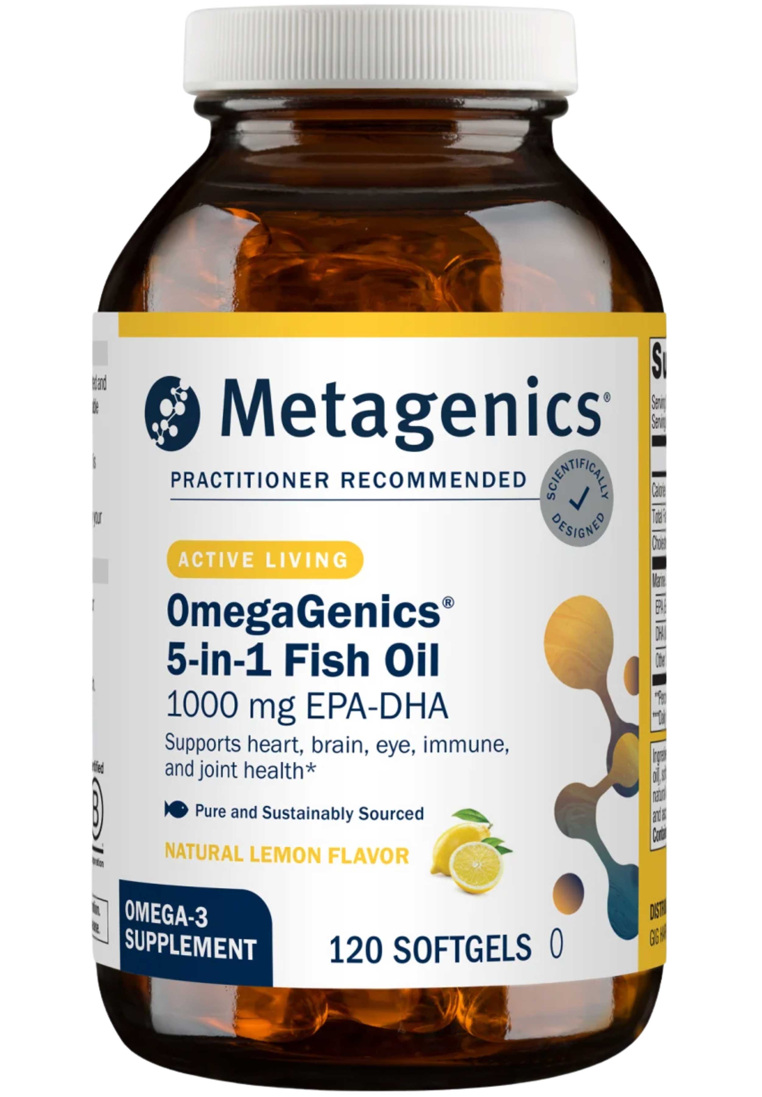 Metagenics OmegaGenics 5-in-1 Fish Oil 1000 mg EPA-DHA