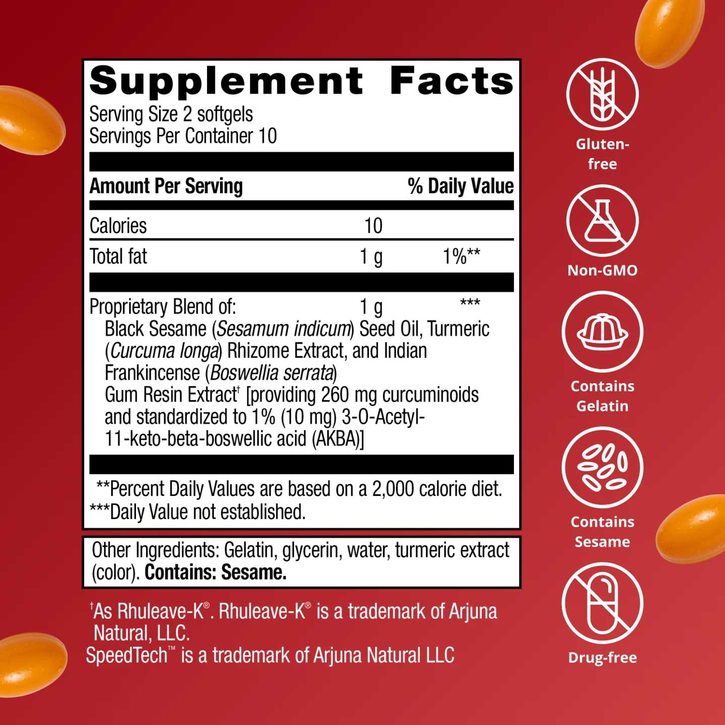Metagenics Rapid Relief Ingredients