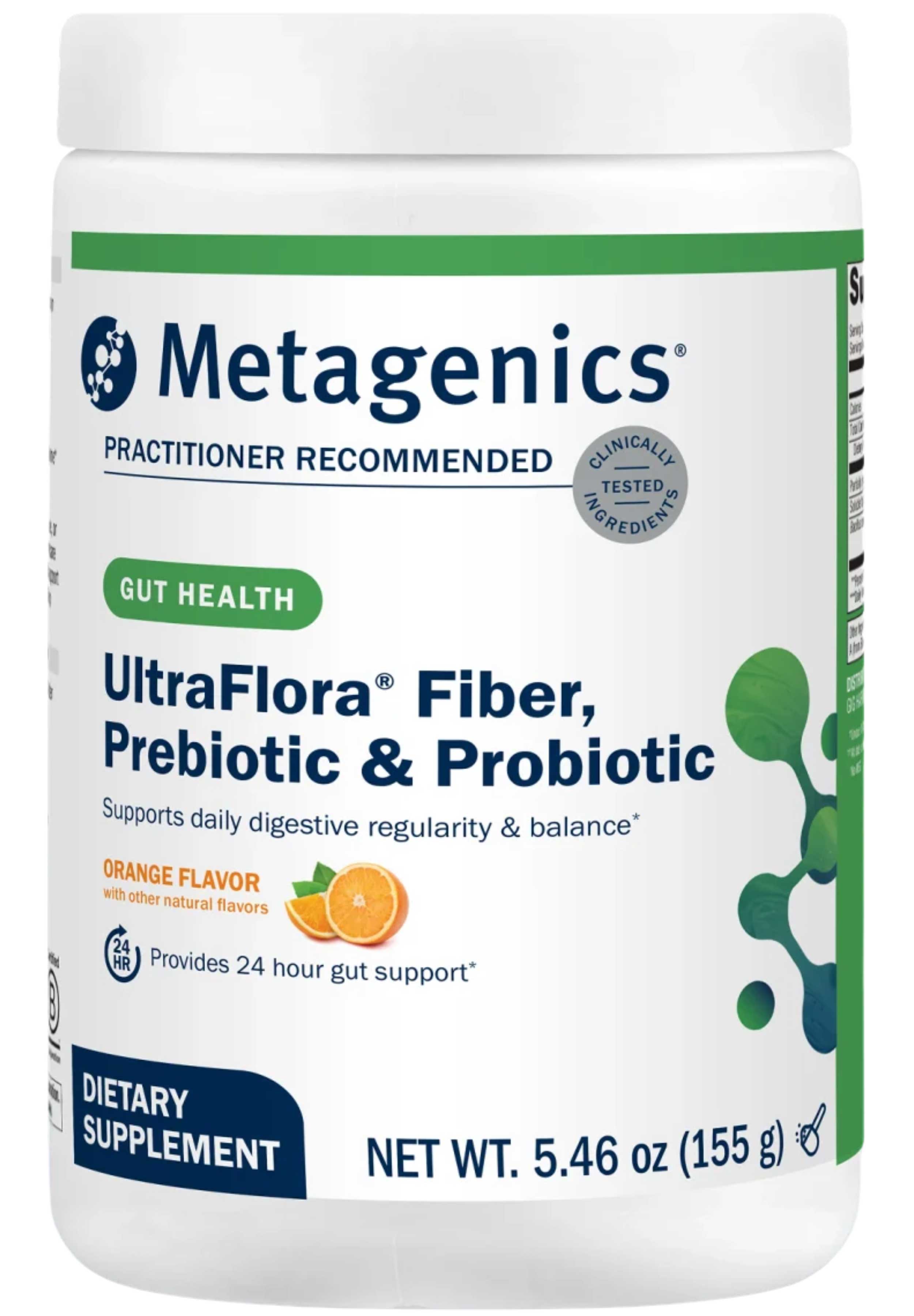 Metagenics UltraFlora® Fiber, Prebiotic & Probiotic