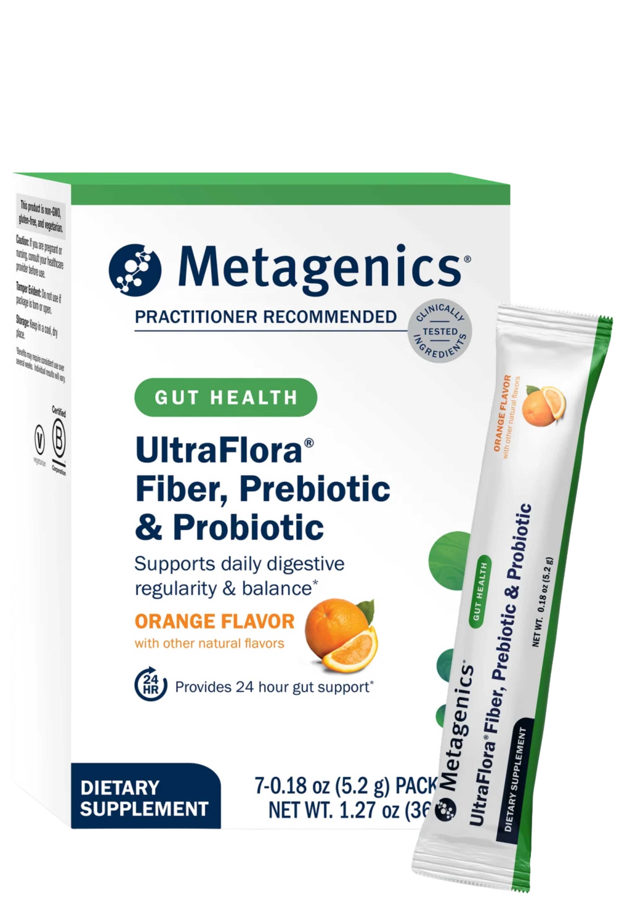 Metagenics UltraFlora® Fiber, Prebiotic & Probiotic