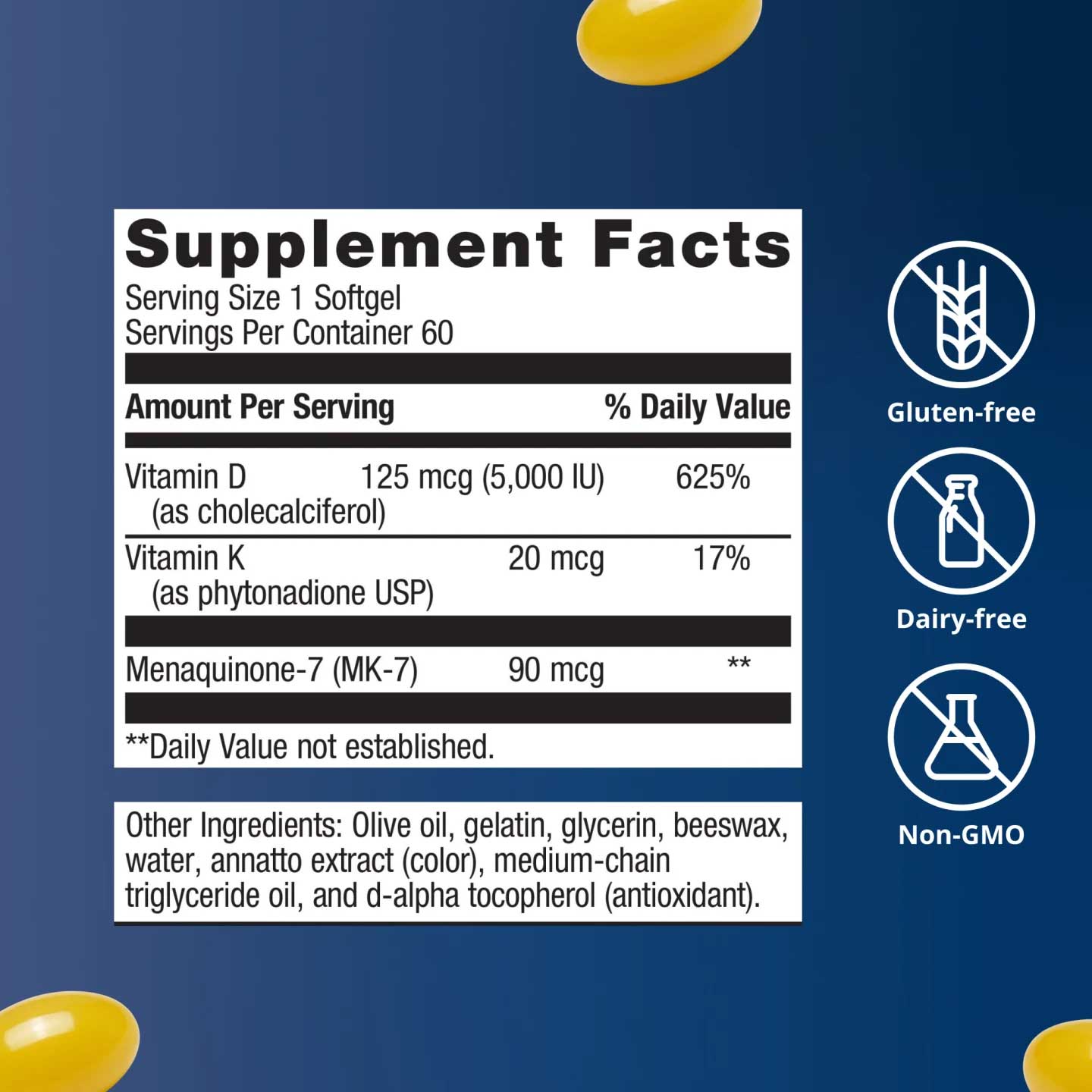 Metagenics Vitamin D3 5000 + K