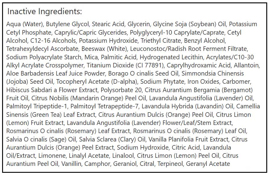 MyChelle Dermaceuticals Illuminating Peptide-Rich Whipped Moisturizer Ingredients