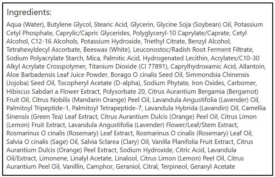 MyChelle Dermaceuticals Illuminating Peptide-Rich Whipped Moisturizer Ingredients