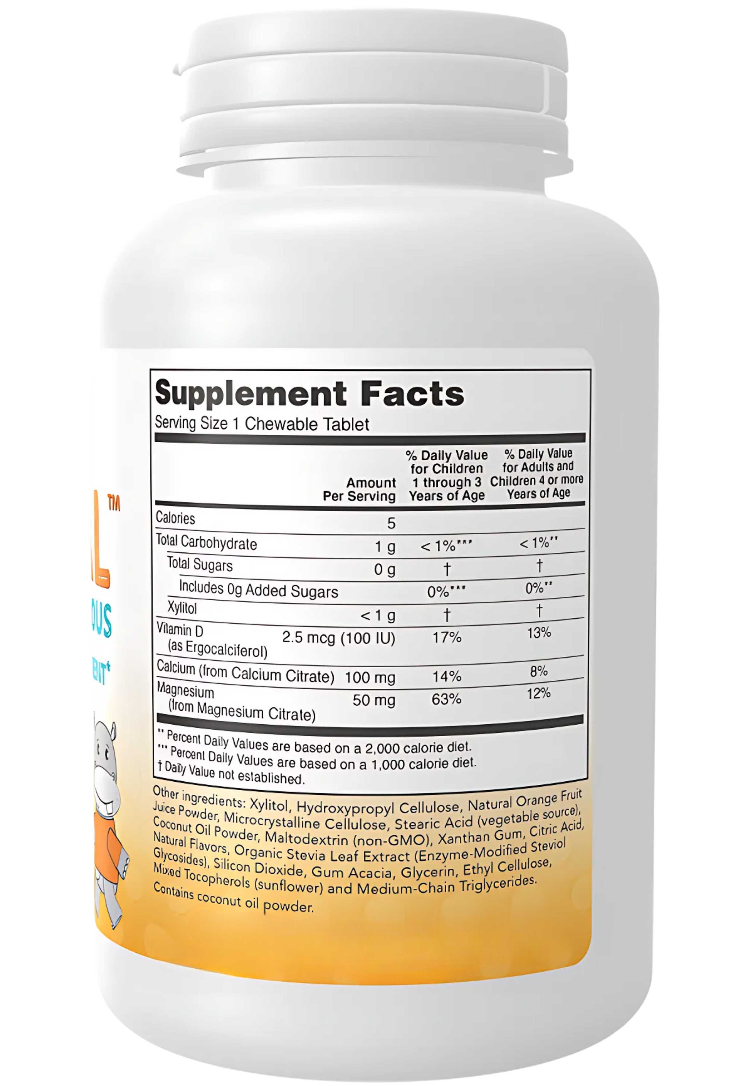 NOW Kid Cal Chewables Ingredients