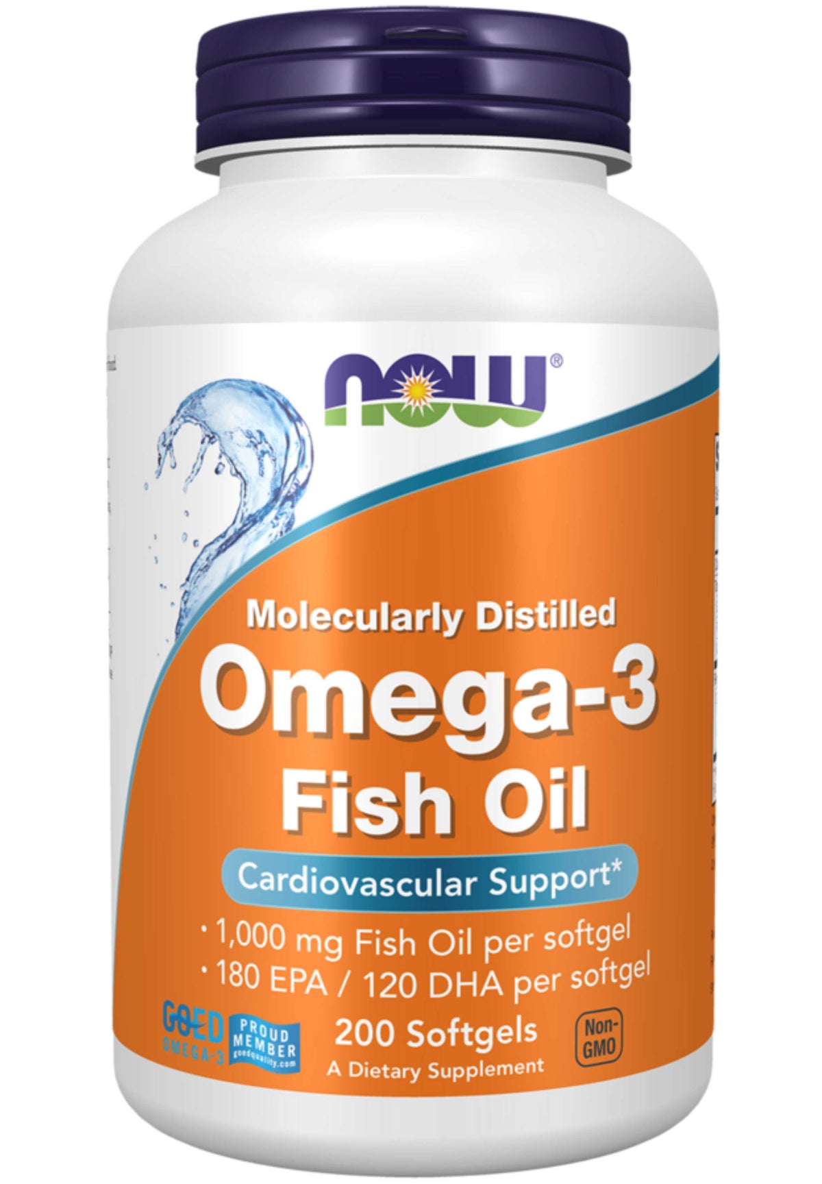 NOW Omega-3 Fish Oil Softgels