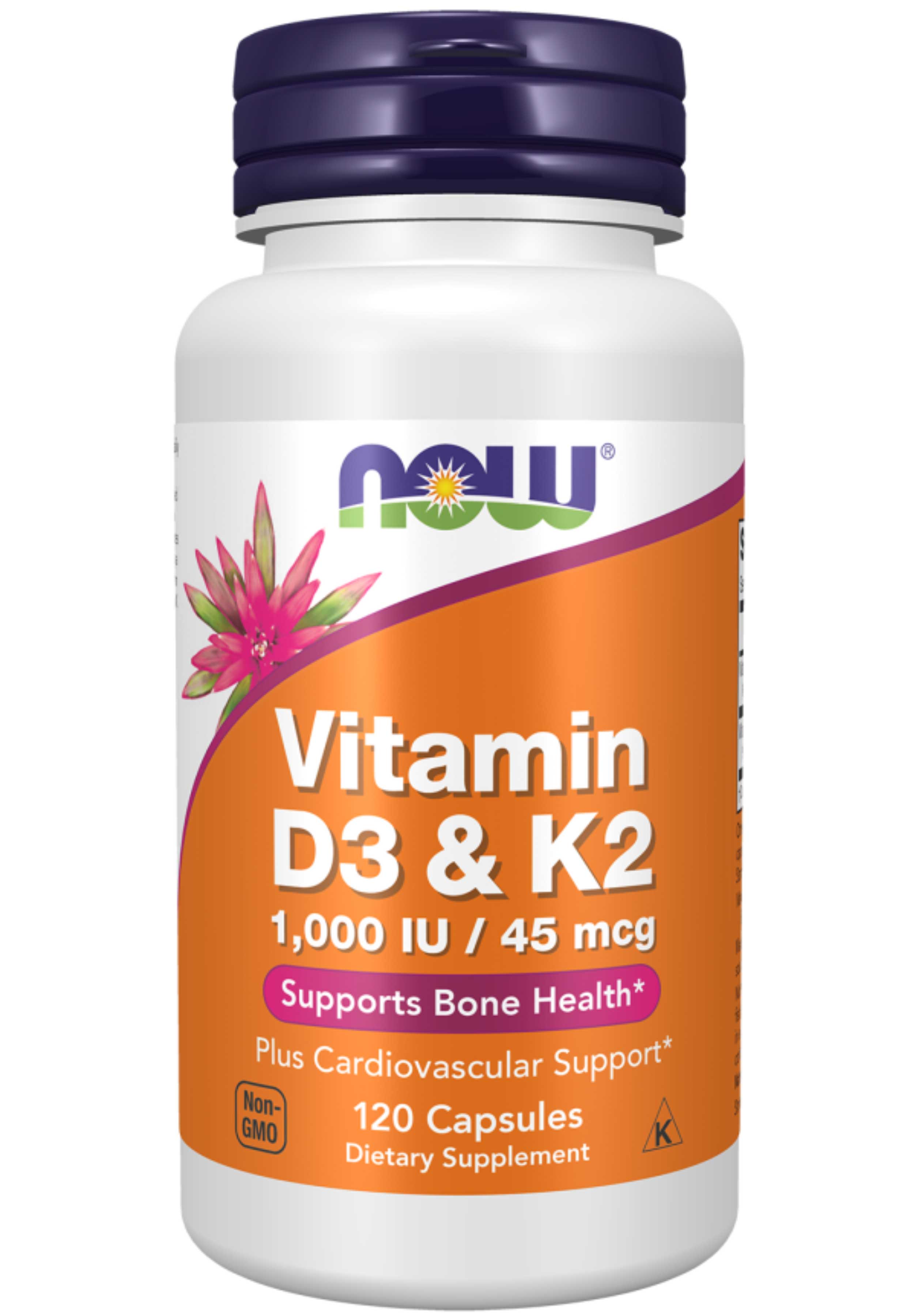 NOW Vitamin D-3 & K-2 45 mcg