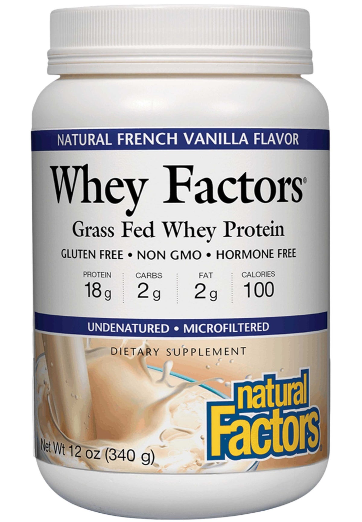 Natural Factors Whey Factors Grass Fed Whey Protein Powder