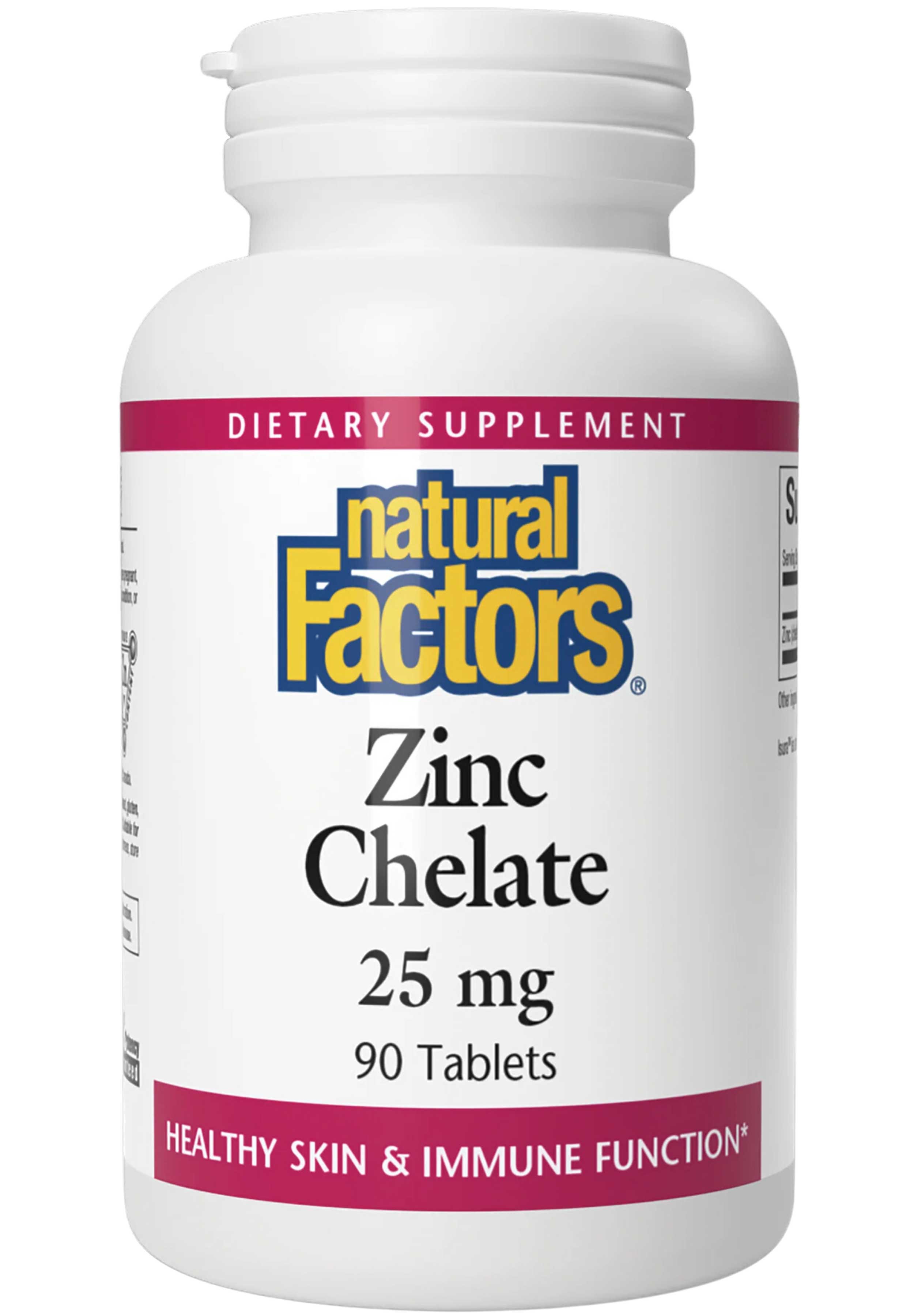 Natural Factors Zinc Chelate 25 mg