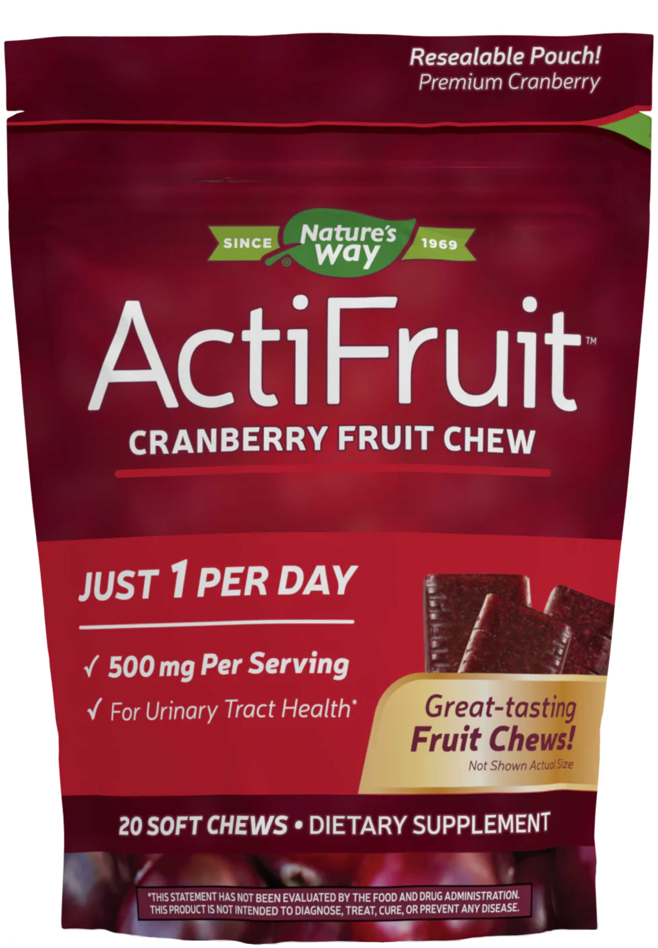 Nature's Way ActiFruit Cranberry Fruit Chew