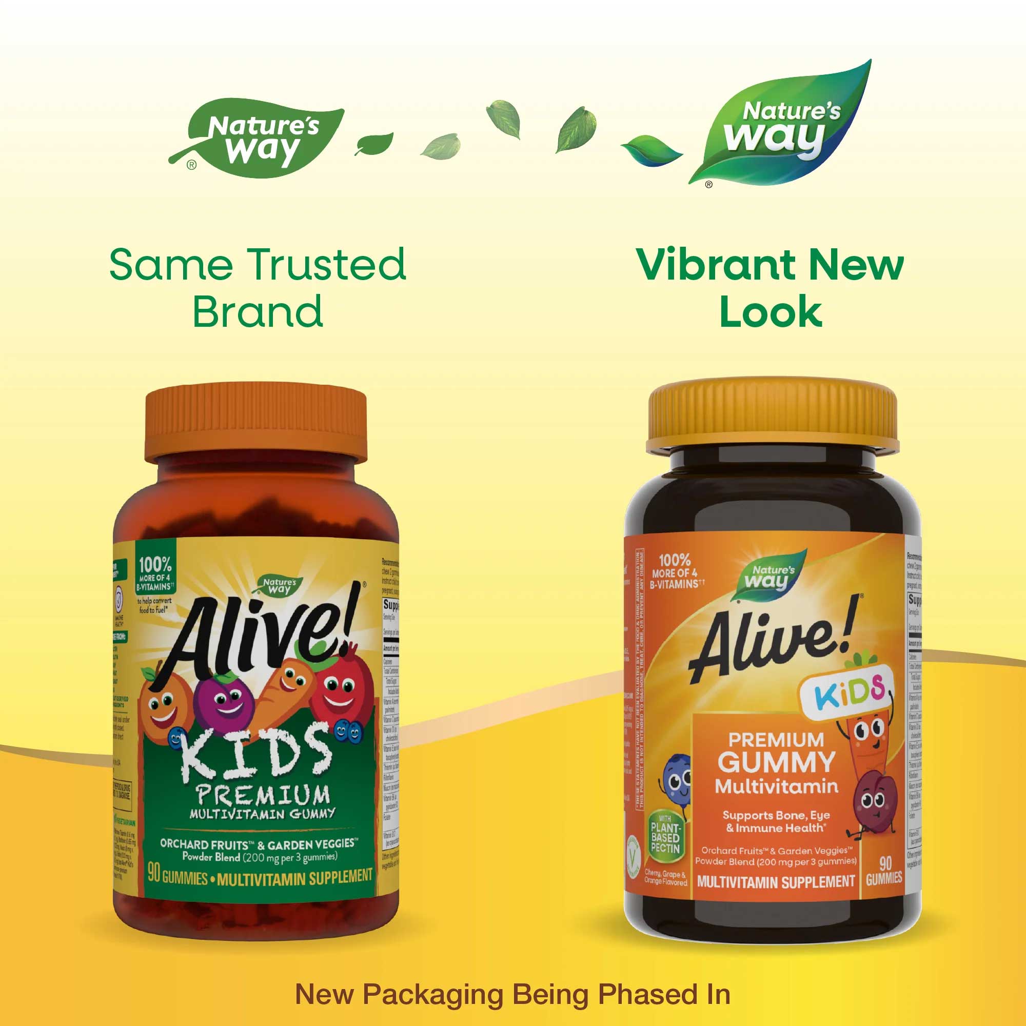 Nature's Way Alive Kids Multivitamin Gummy (Formerly Alive Multi-Vitamin Gummies For Children) New Look