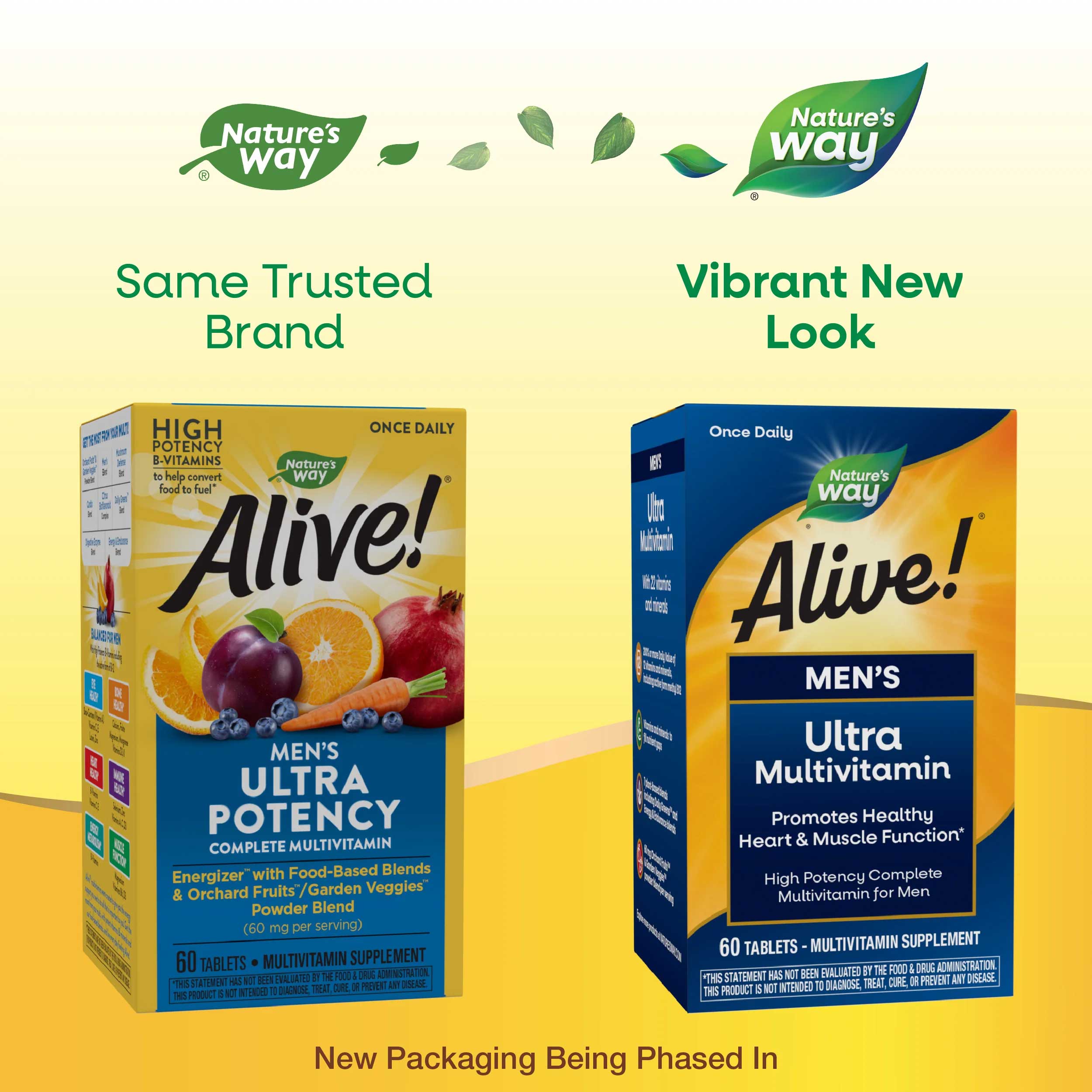 Nature's Way Alive! Men’s Ultra Multivitamin (Formerly Once Daily Men's Ultra Potency) New Look
