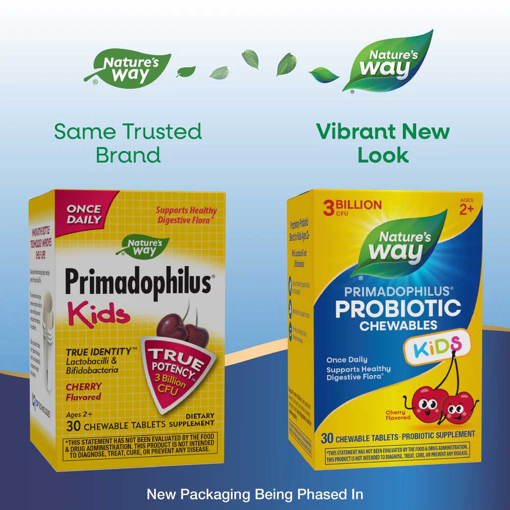 Nature's Way Primadophilus Probiotic Kids Cherry Chew New Look