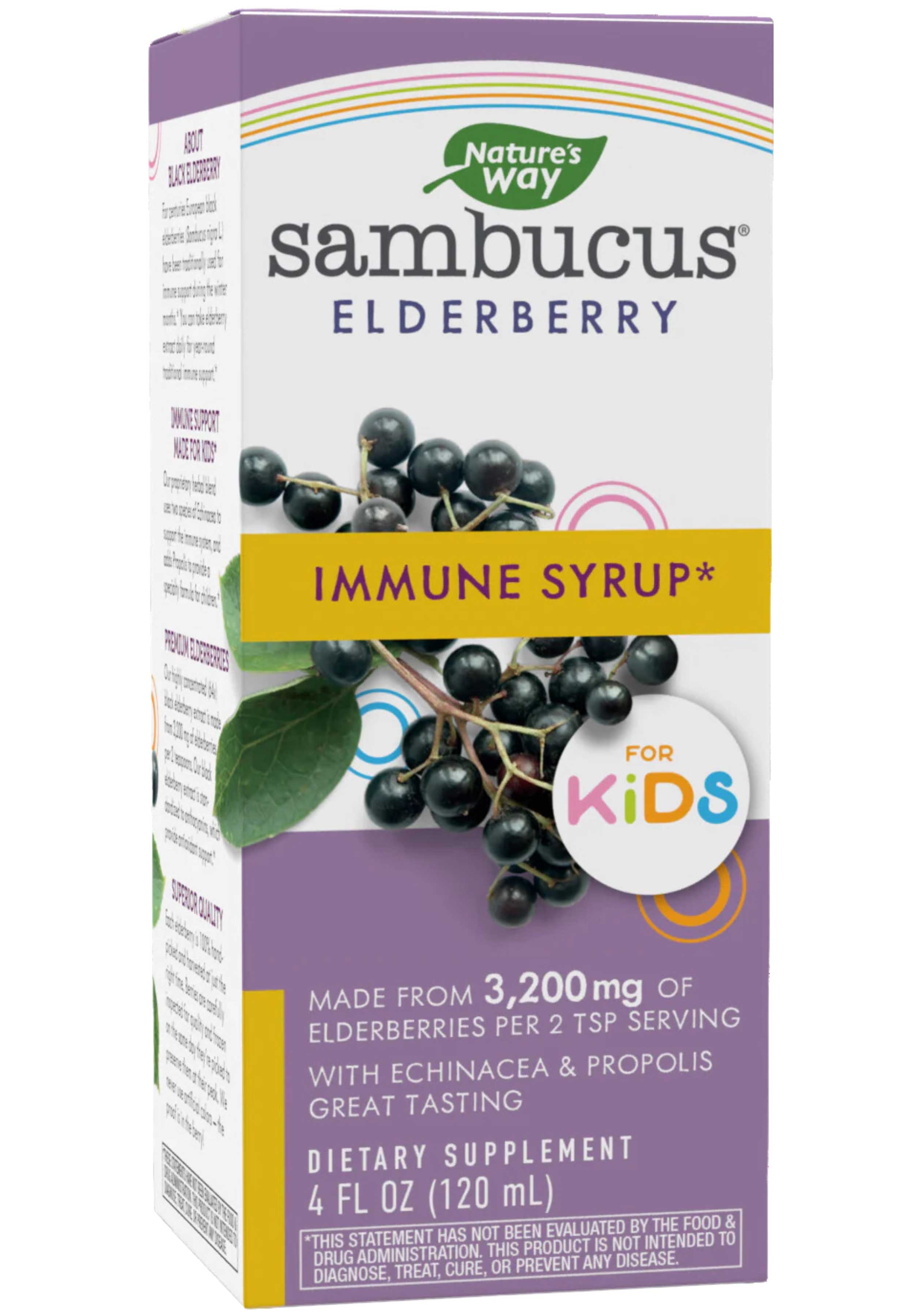 Nature's Way Sambucus Immune Syrup for Kids (Formerly Nature's Way Sambucus for Kids Berry Flavored)