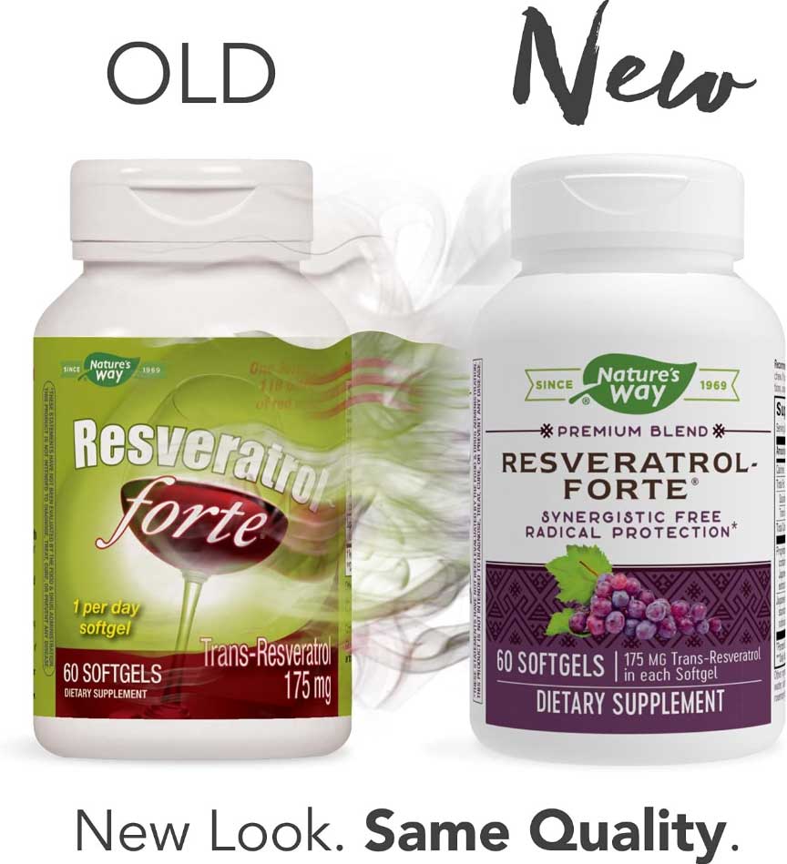 Nature's Way Resveratrol-Forte (Formerly High Potency) New Look