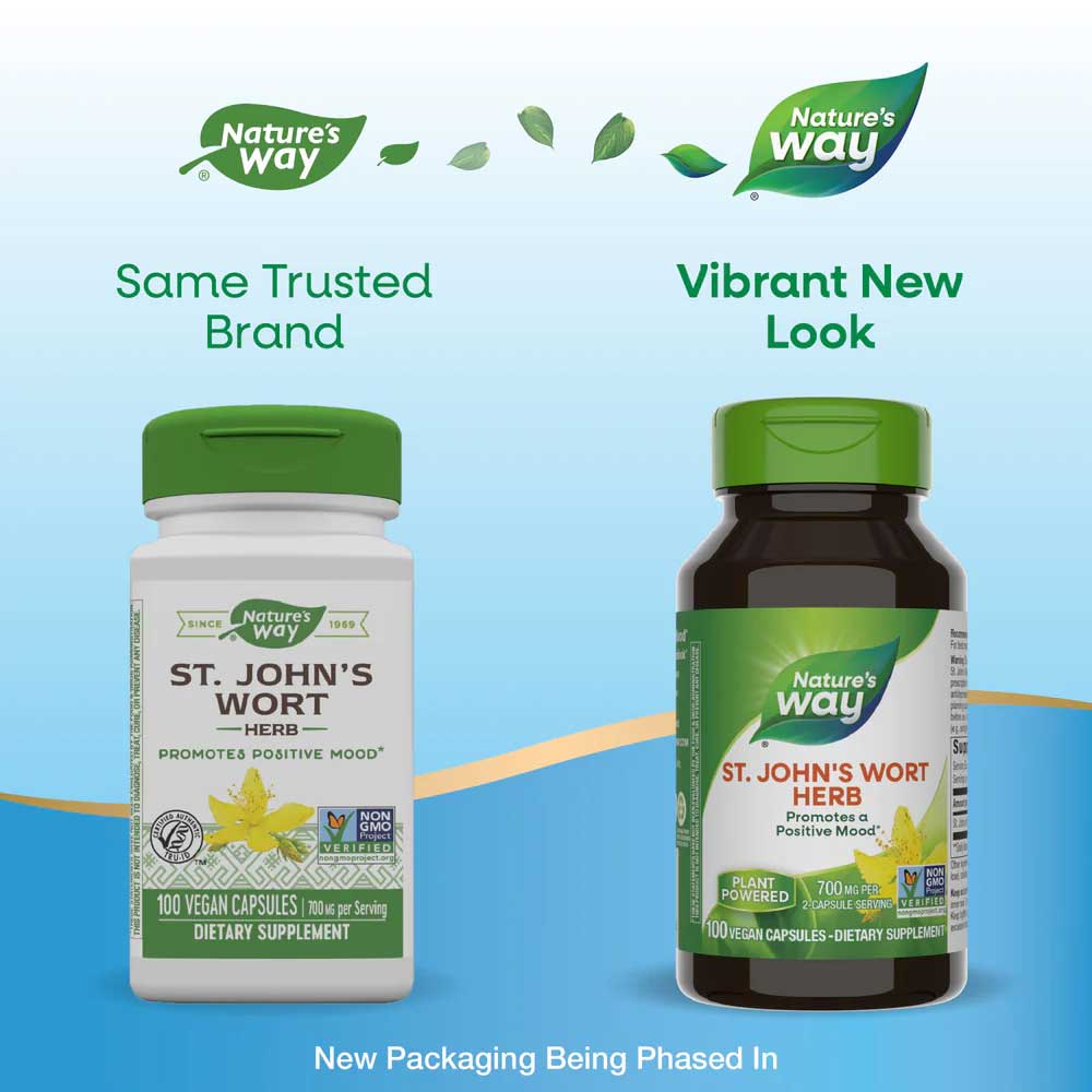 Nature's Way St. John’s Wort Herb New Look