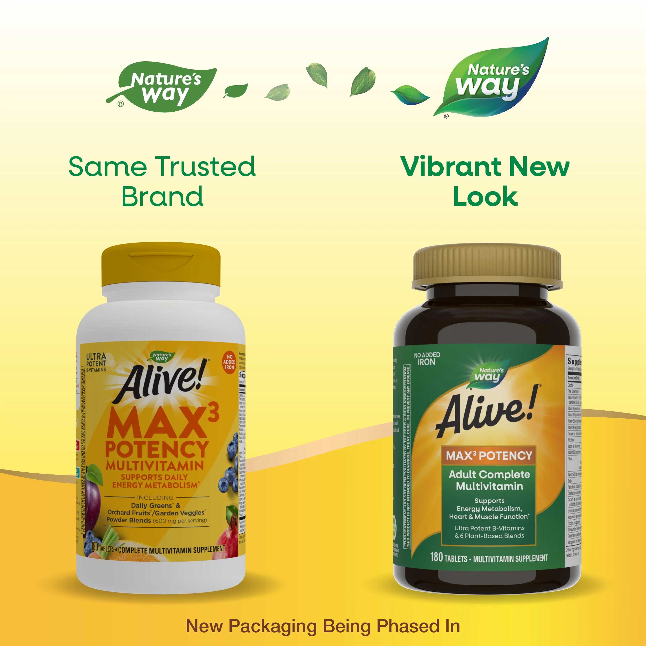 Nature's Way Alive! Max3 Daily Multi-Vitamin (No Added Iron) New Look