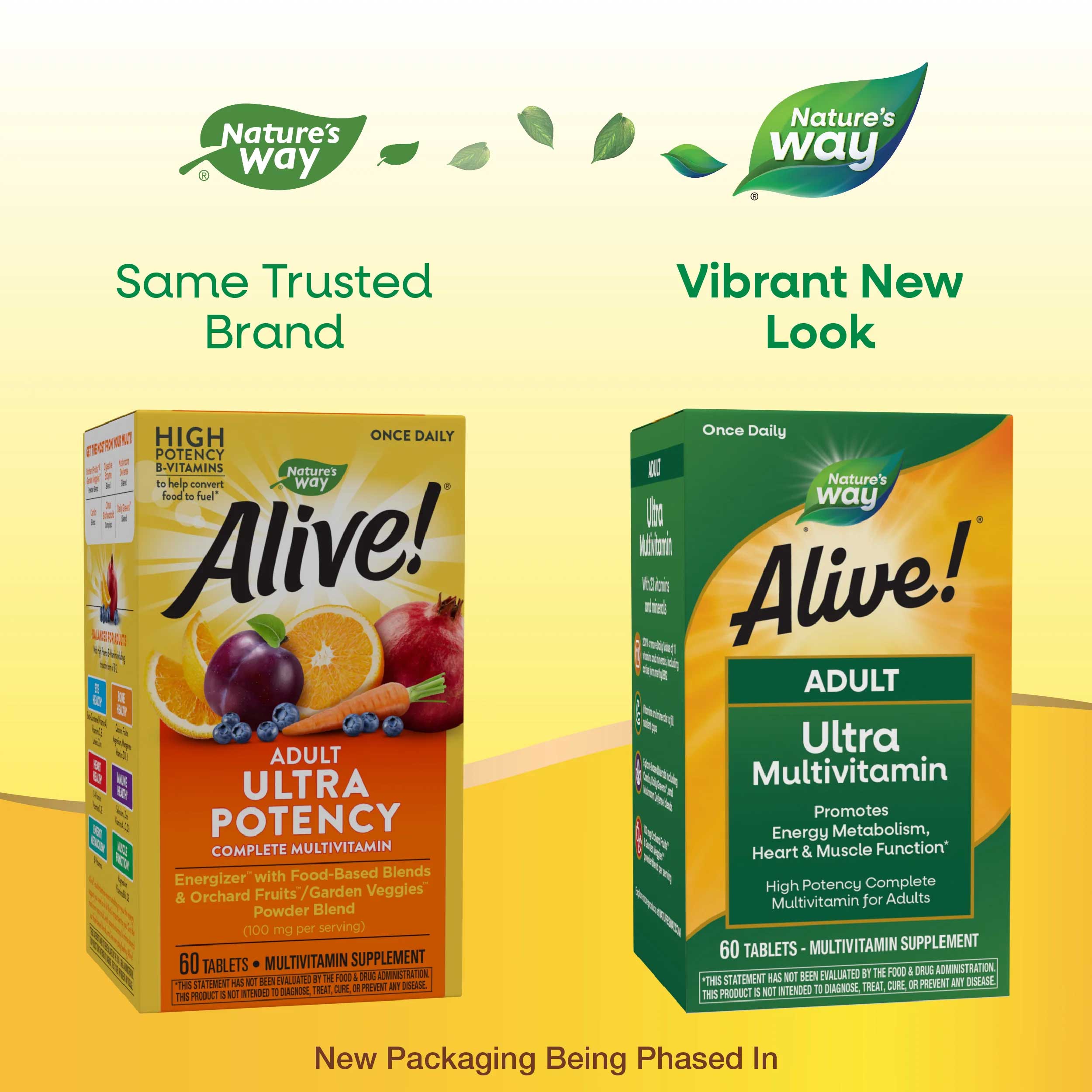 Nature's Way Alive! Once Daily Adult Ultra Multivitamin New Look
