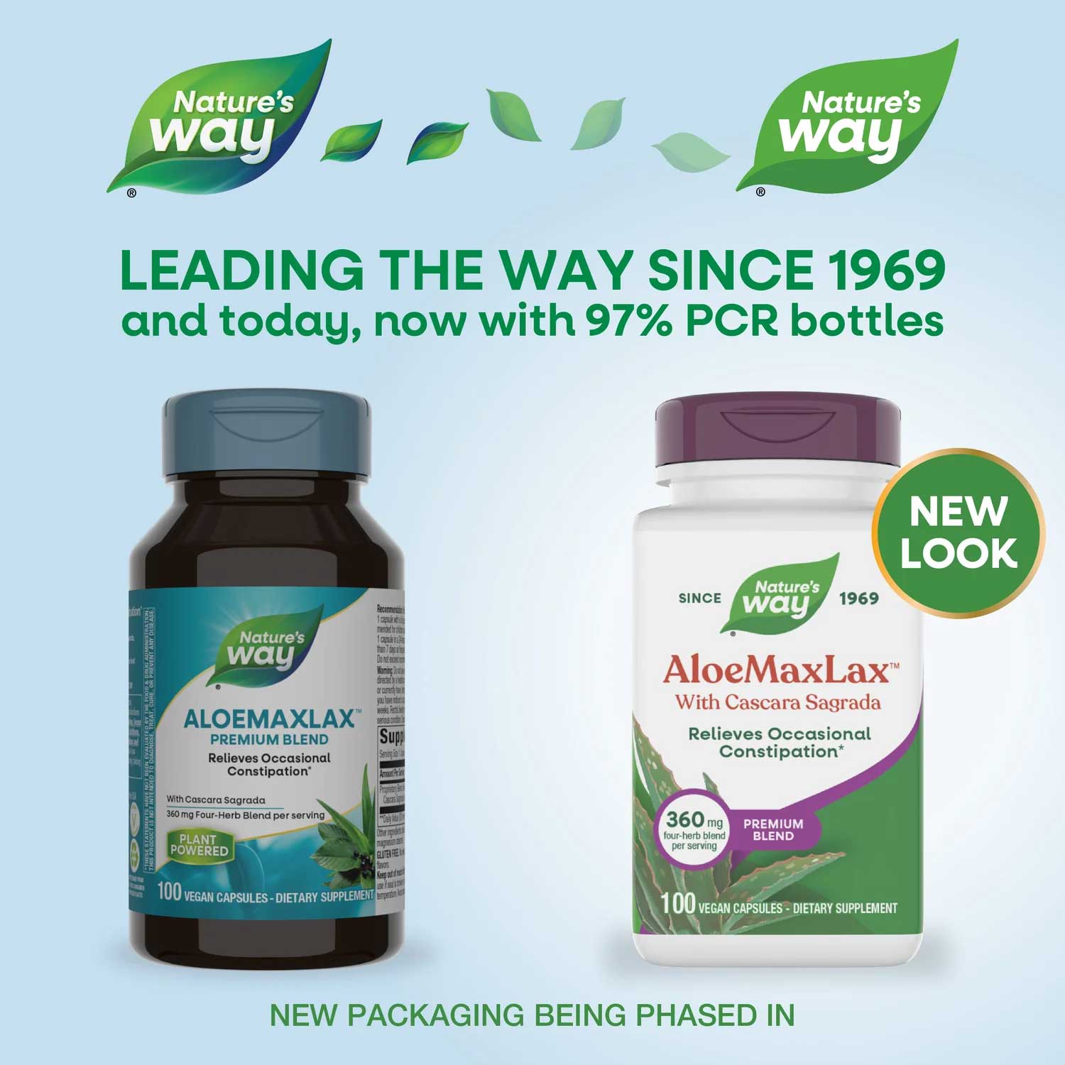 Nature's Way AloeMaxLax with Cascara Sagrada New Look
