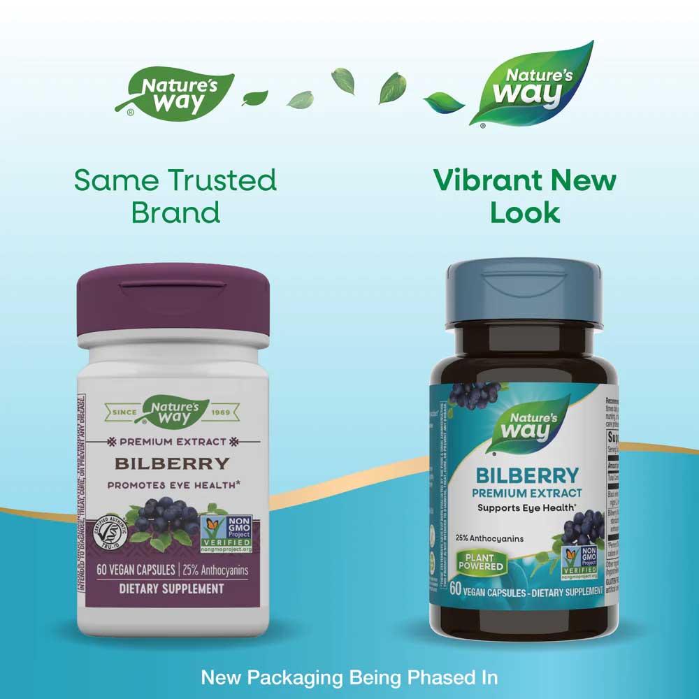 Nature's Way Bilberry Premium Extract New Look