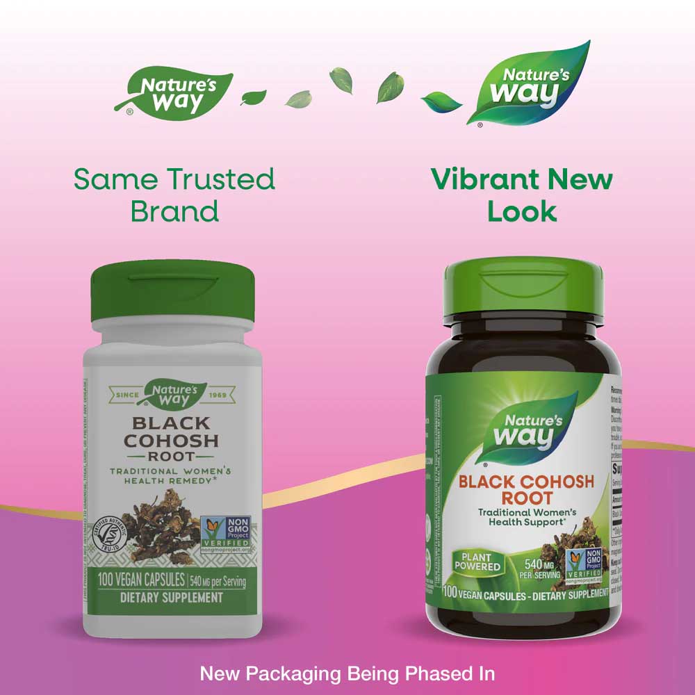 Nature's Way Black Cohosh Root New Look