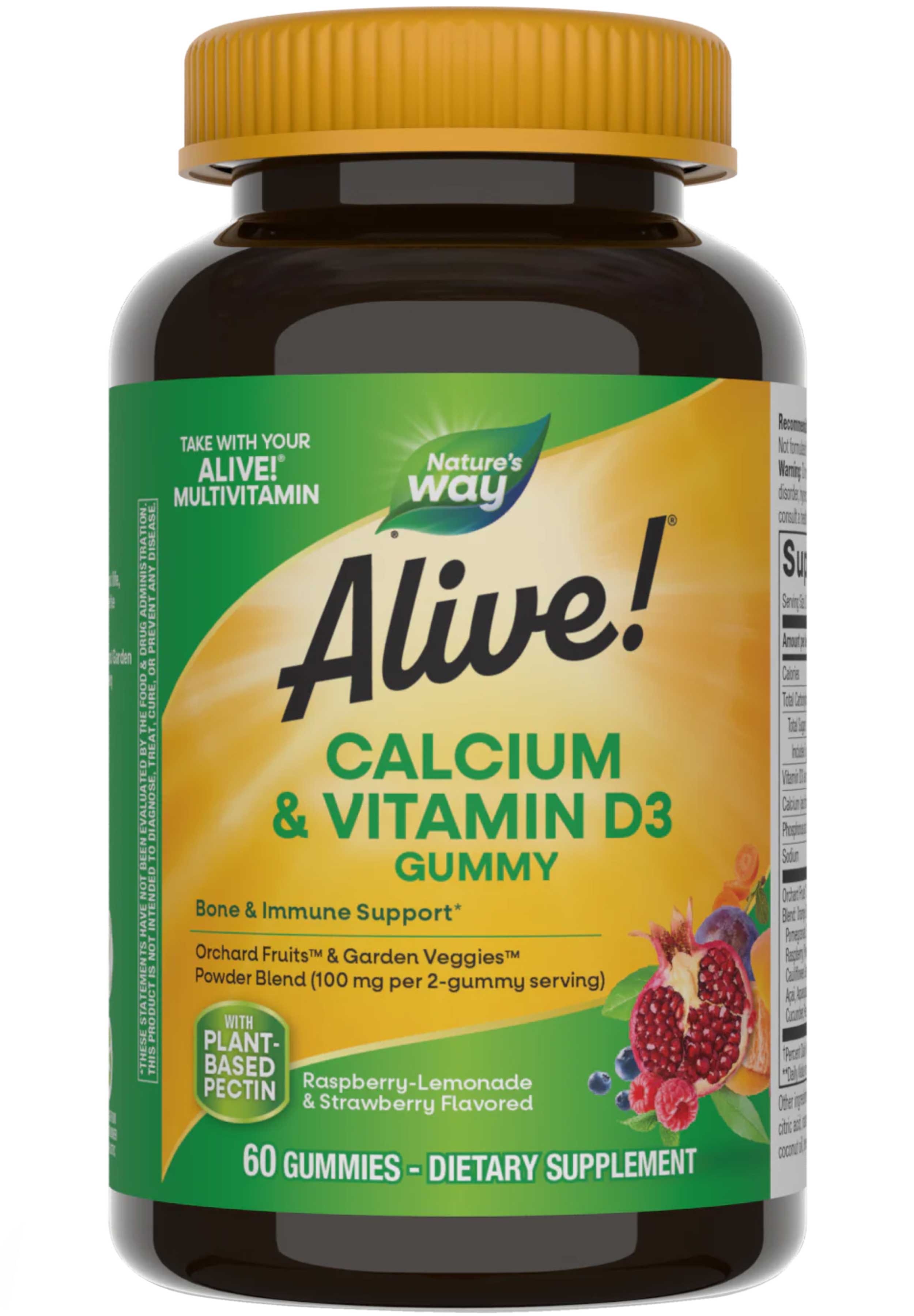 Nature's Way Alive! Calcium + Vitamin D3 Gummies