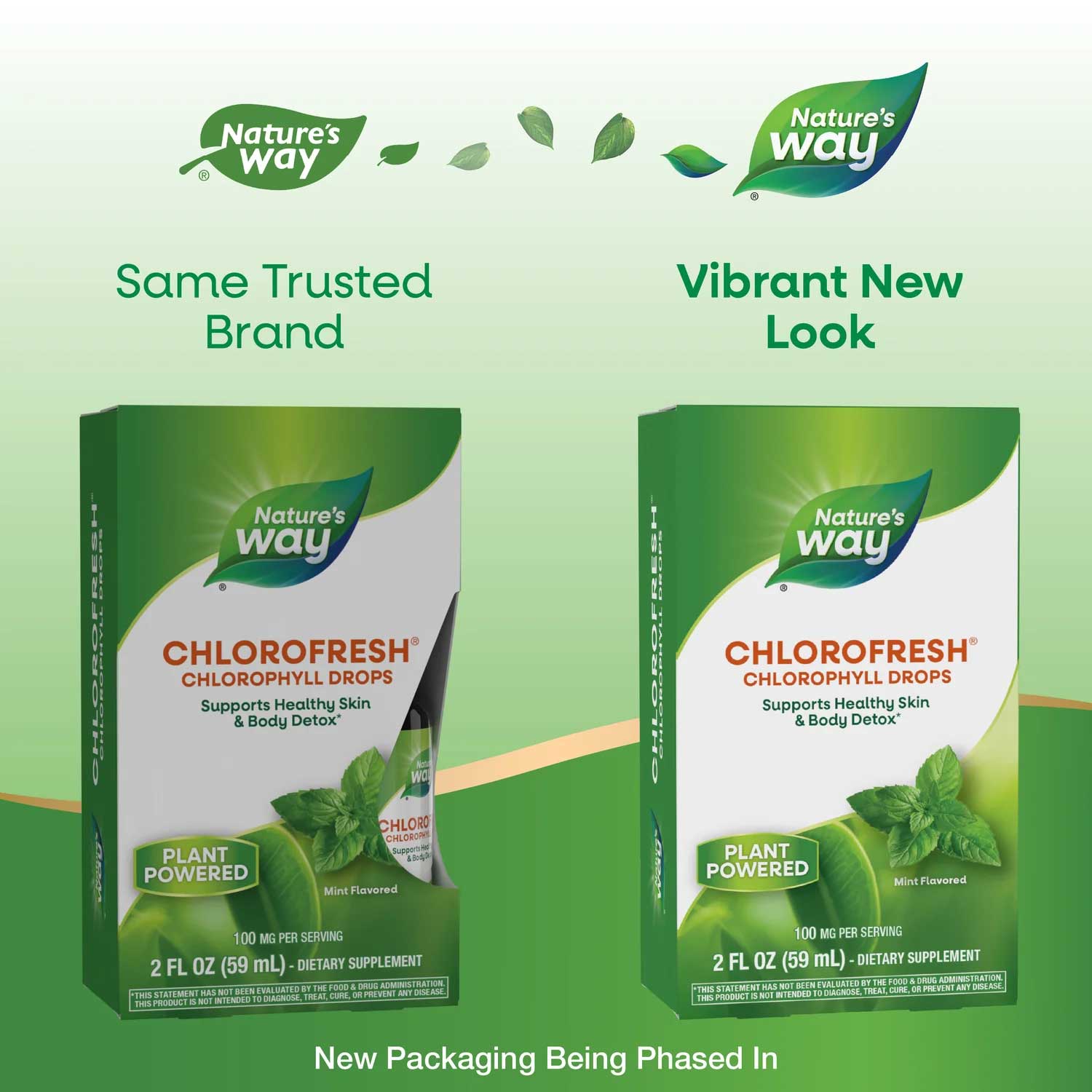 Nature's Way Chlorofresh Liquid Mint Drops New Look