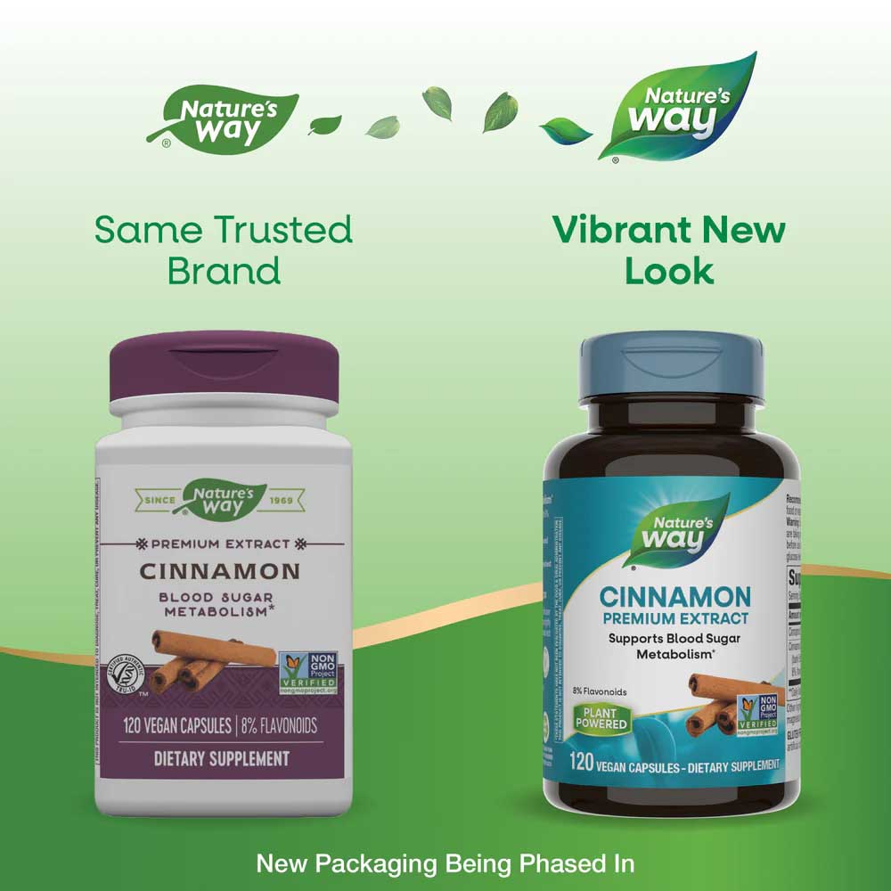 Nature's Way Cinnamon Premium Extract New Look