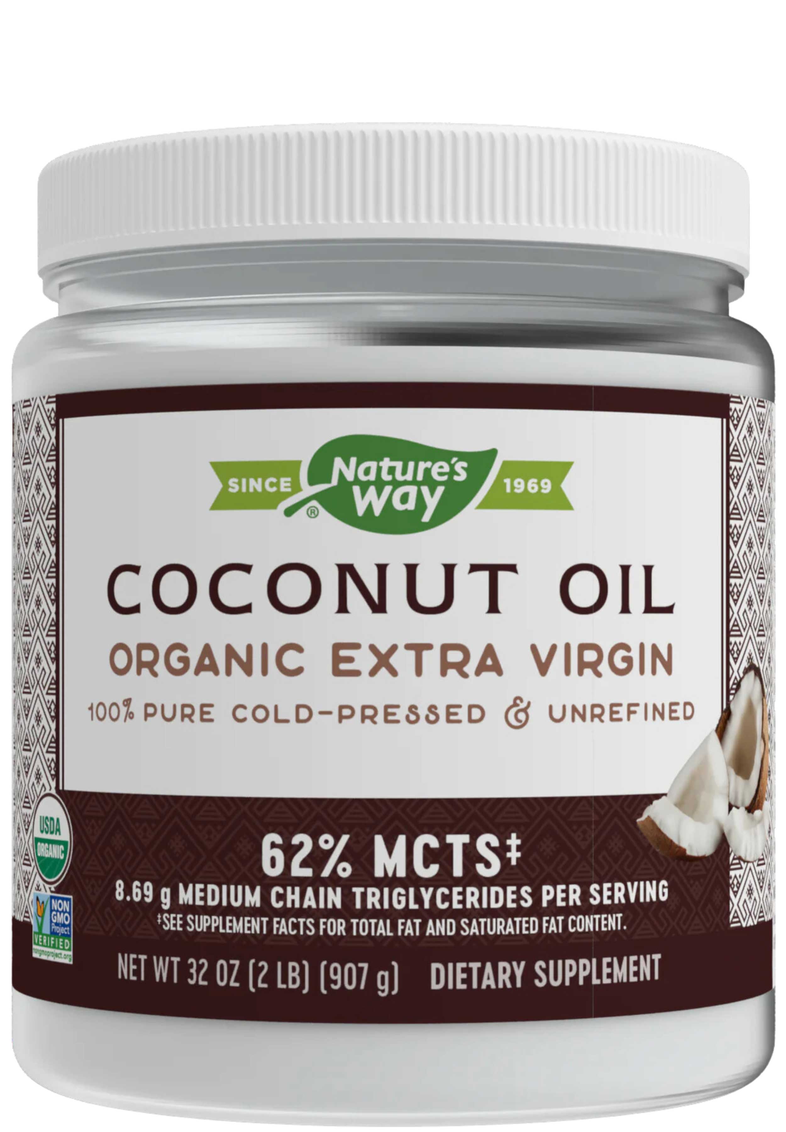 Nature's Way Coconut Oil Organic Extra Virgin Ingredients