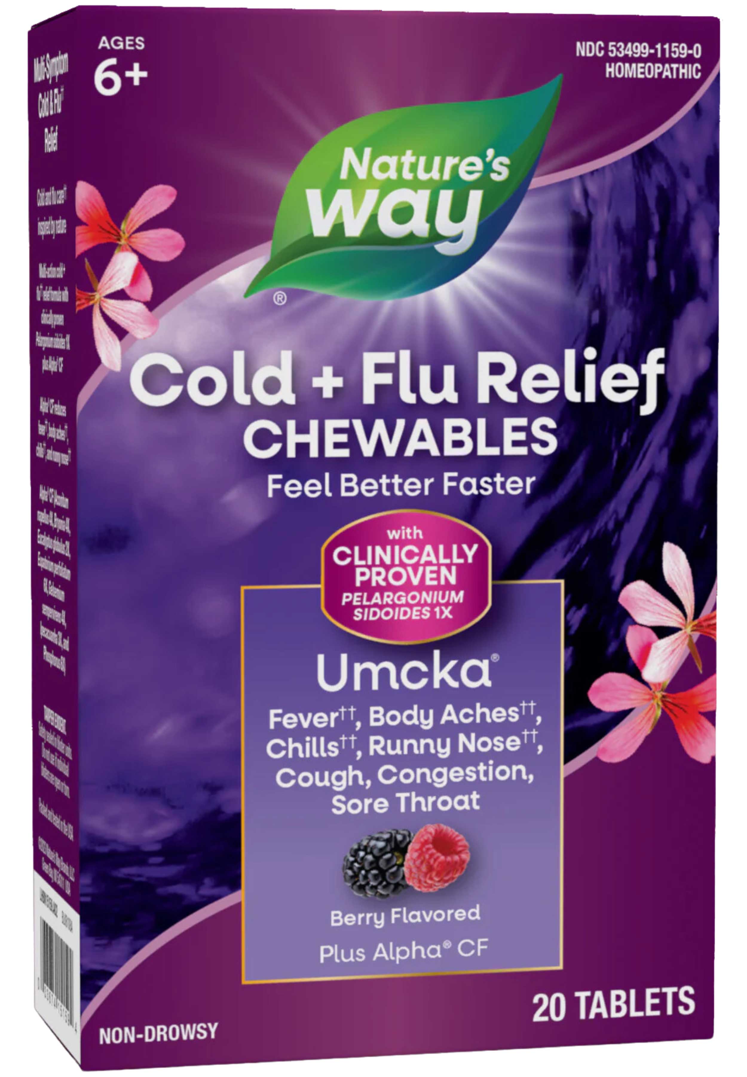 Nature's Way Umcka Cold+Flu Relief Chewables