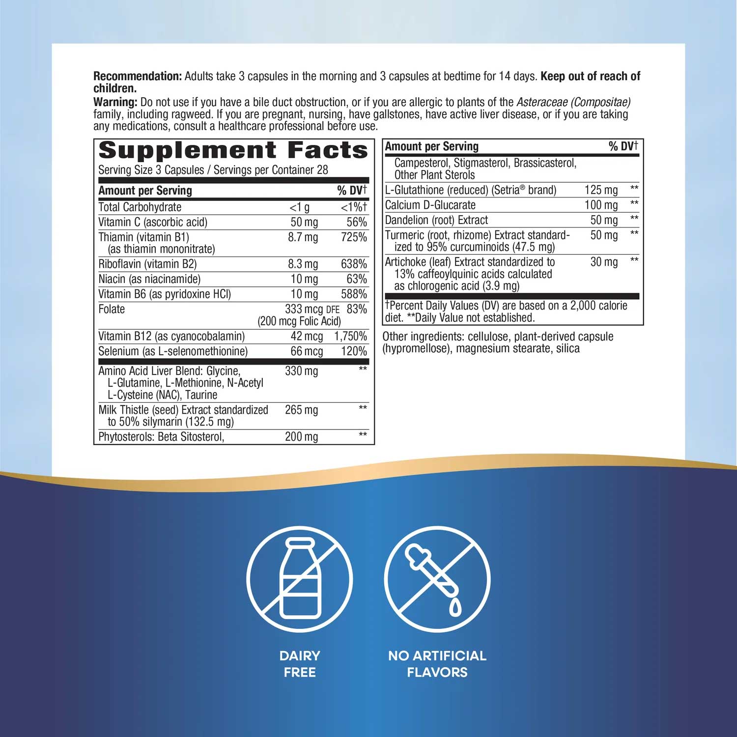 Nature's Way Complete Liver Cleanse Ingredients