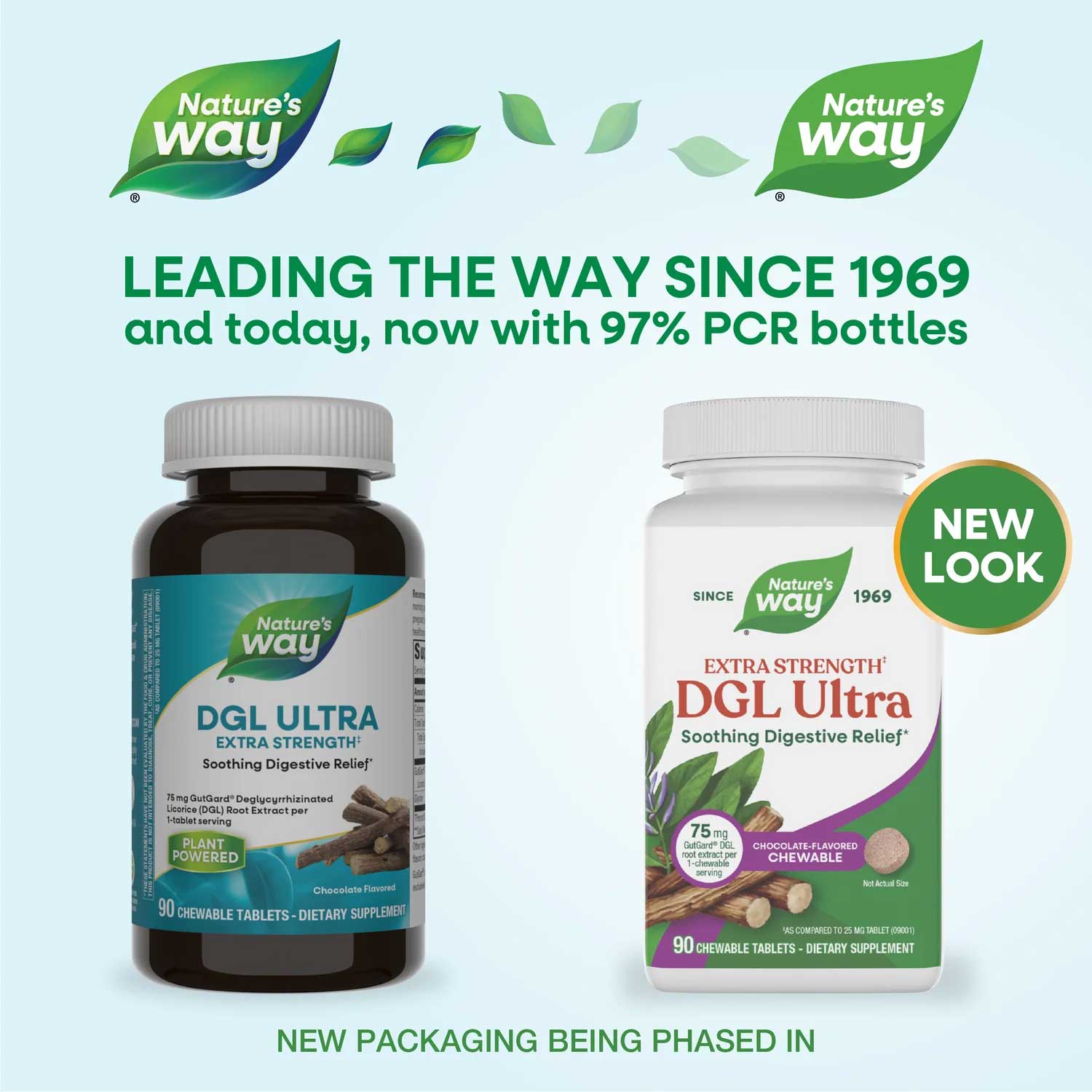 Nature's Way DGL Ultra - Extra Strength (Chocolate Flavored) New Look