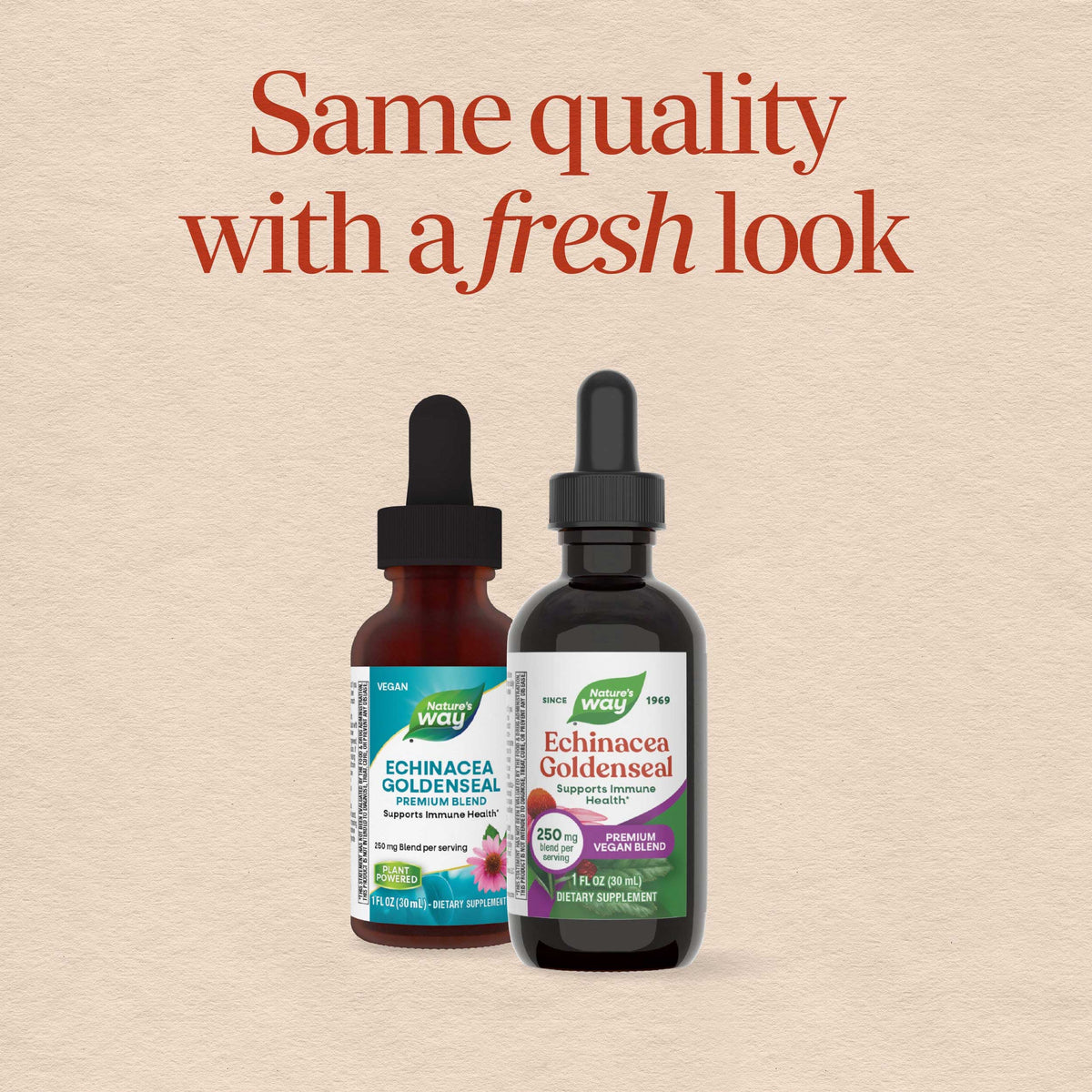 Nature's Way Echinacea Goldenseal Premium Vegan Blend Drops