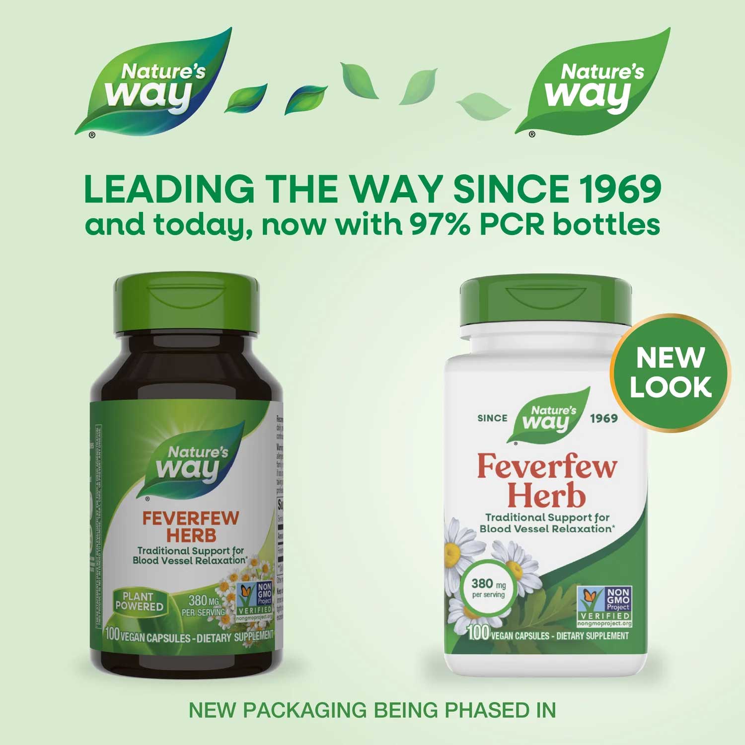 Nature's Way Feverfew Herb New Look