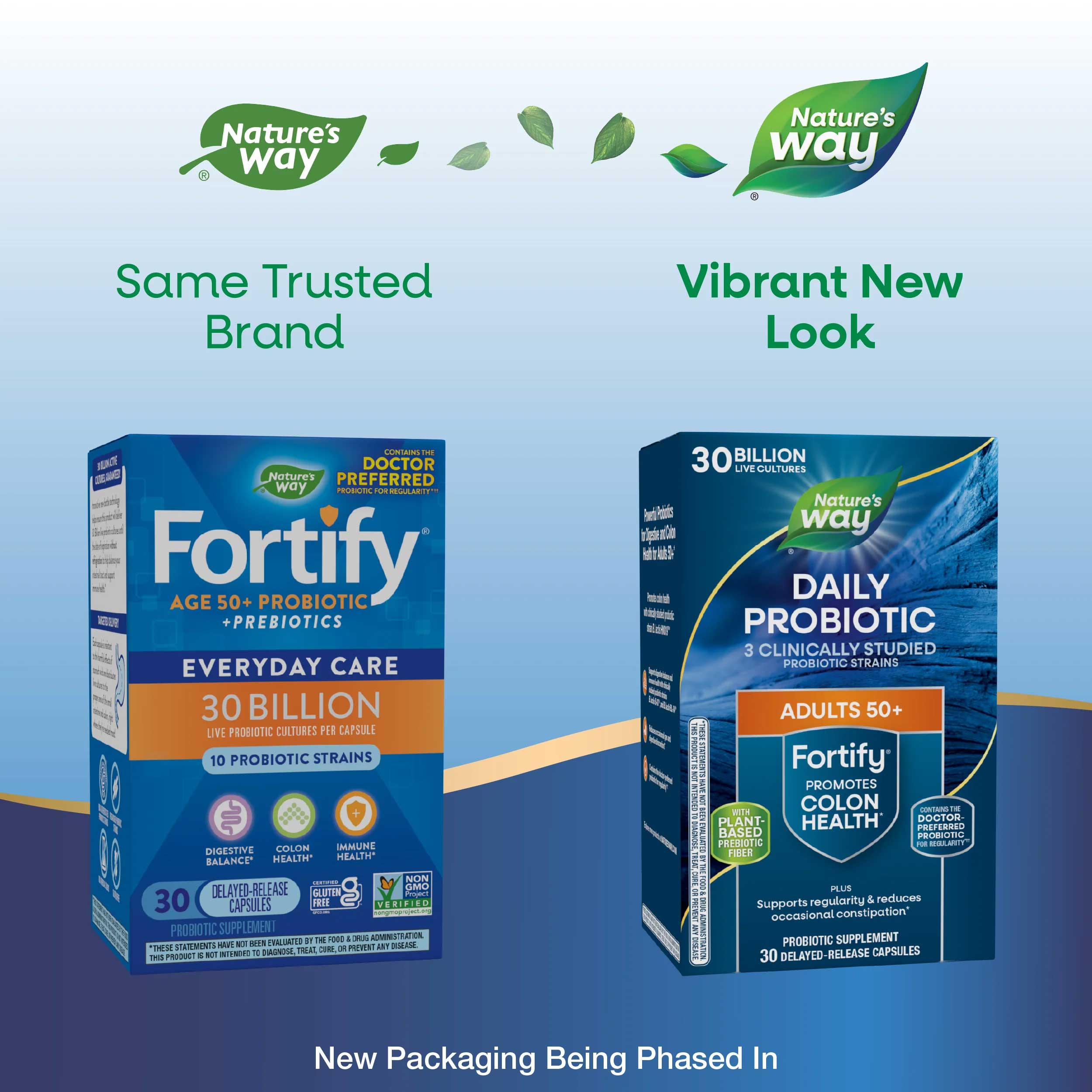 Nature's Way Fortify 50+ Probiotic 30 Billion New Look