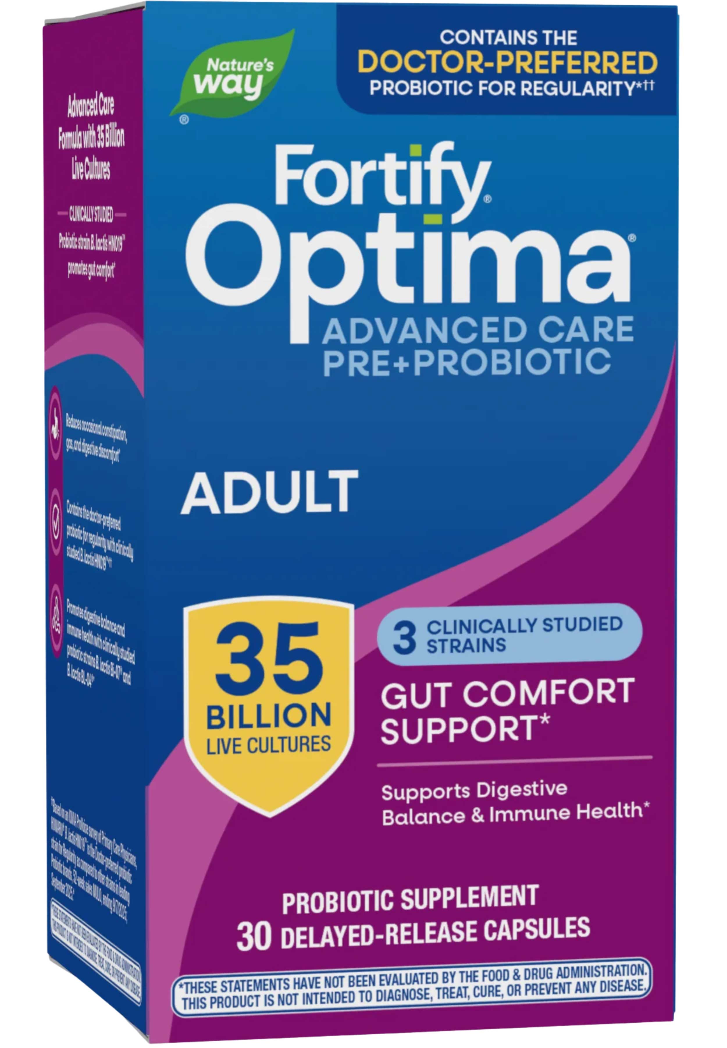 Nature's Way Fortify Optima Adult Advanced Care Pre+Probiotic 35 Billion CFU